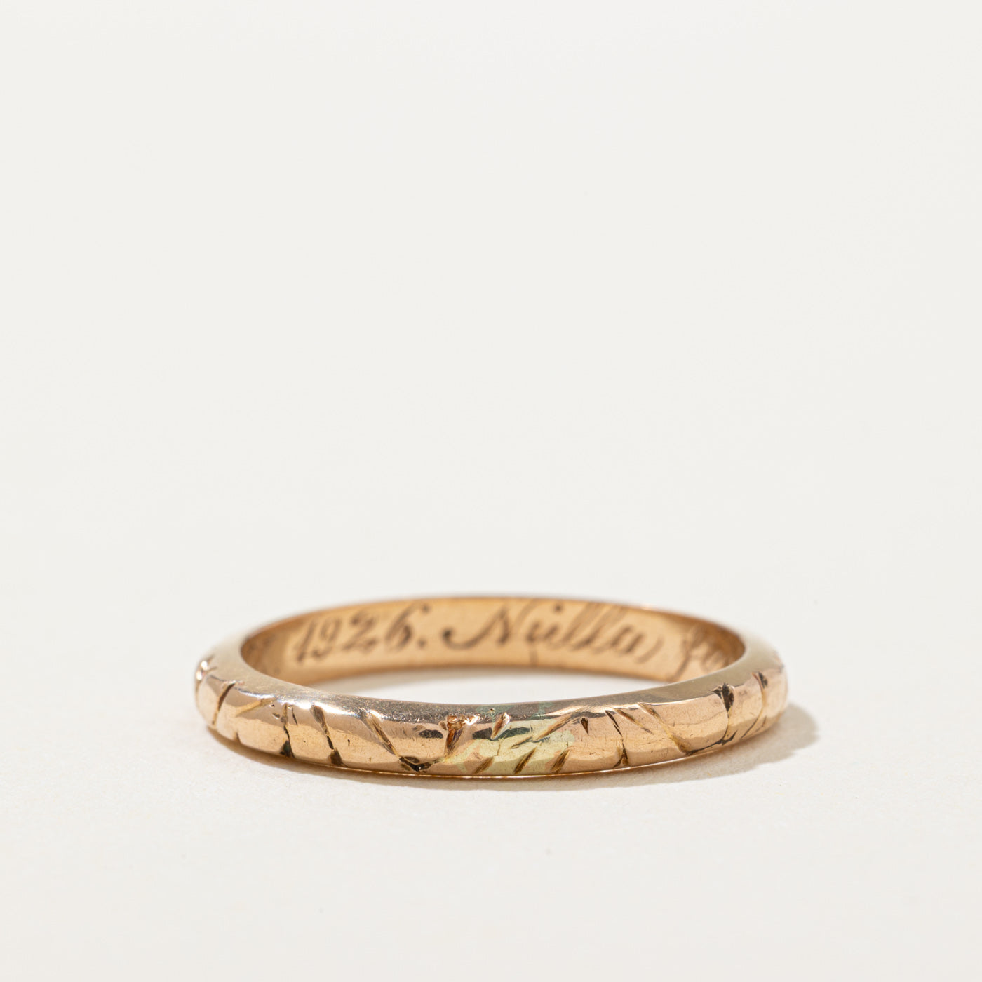 Antique 18k Yellow Gold Band | 2.65mm | SZ 7.25