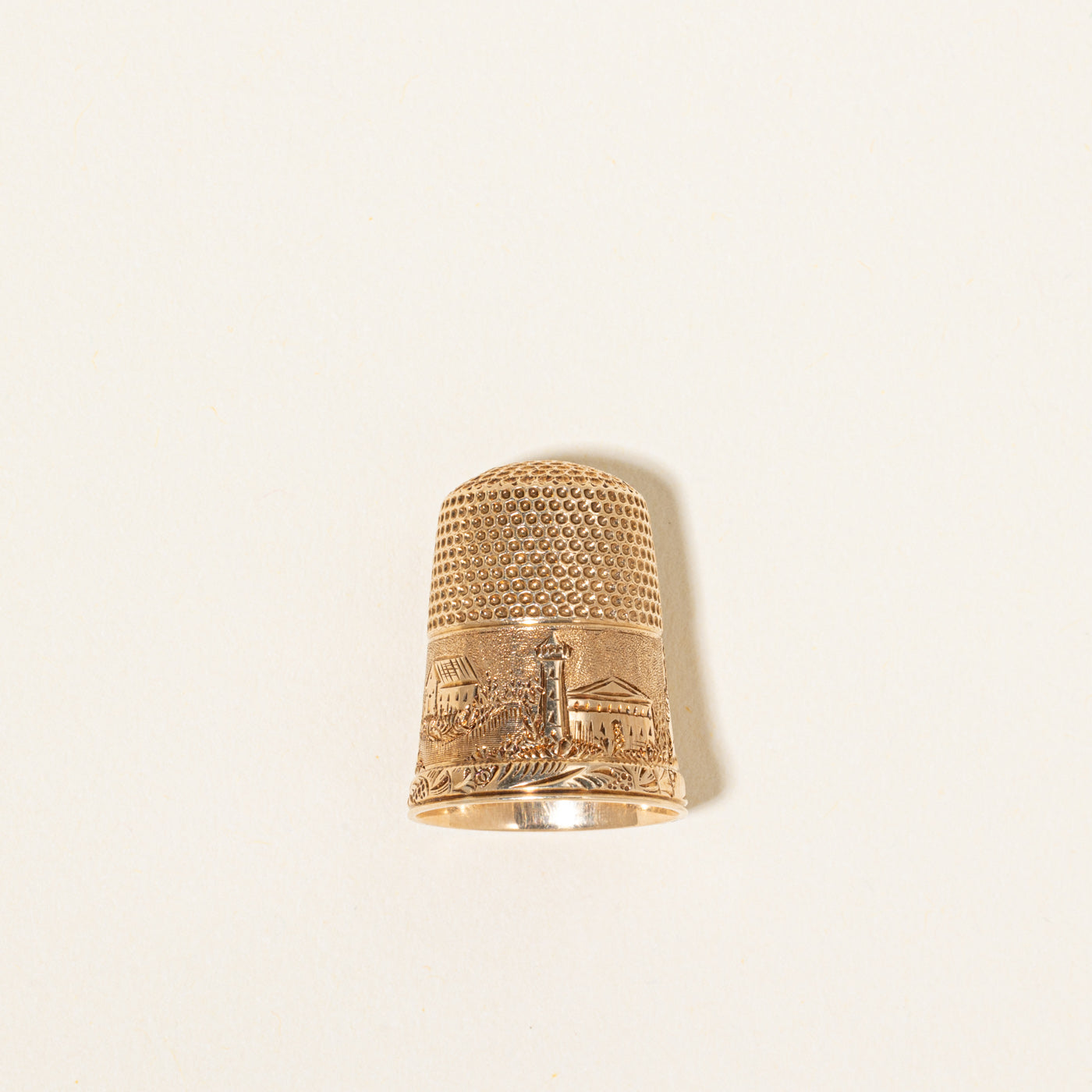 14k Yellow Gold Thimble