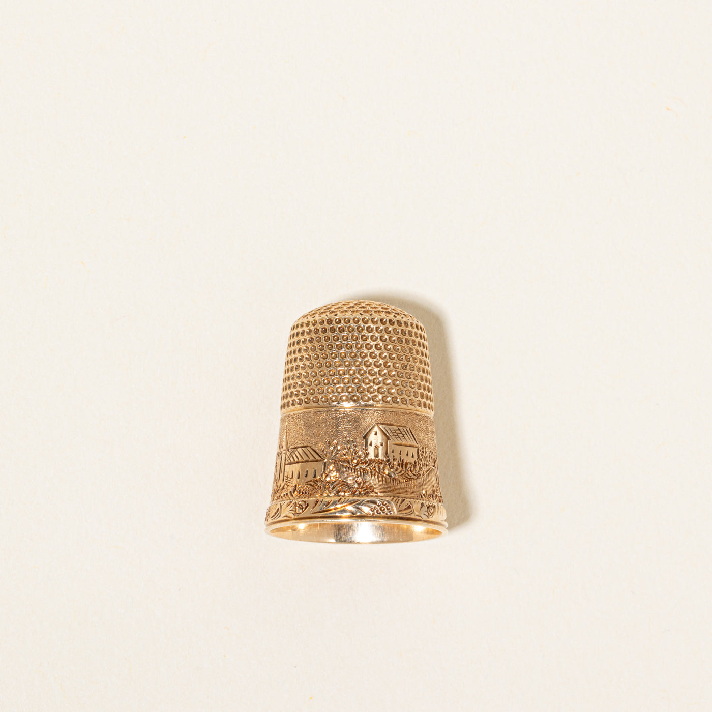 14k Yellow Gold Thimble