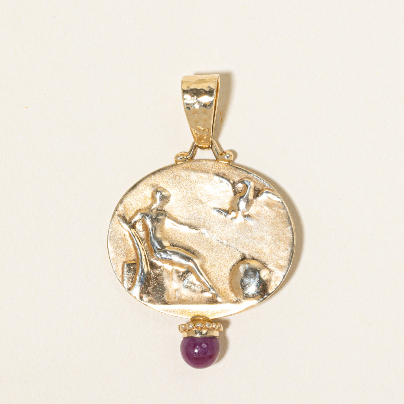Italian Ruby Portrait Pendant | 1.00ct