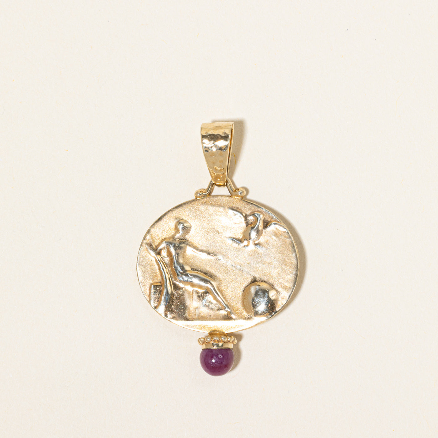 Italian Ruby Portrait Pendant | 1.00ct