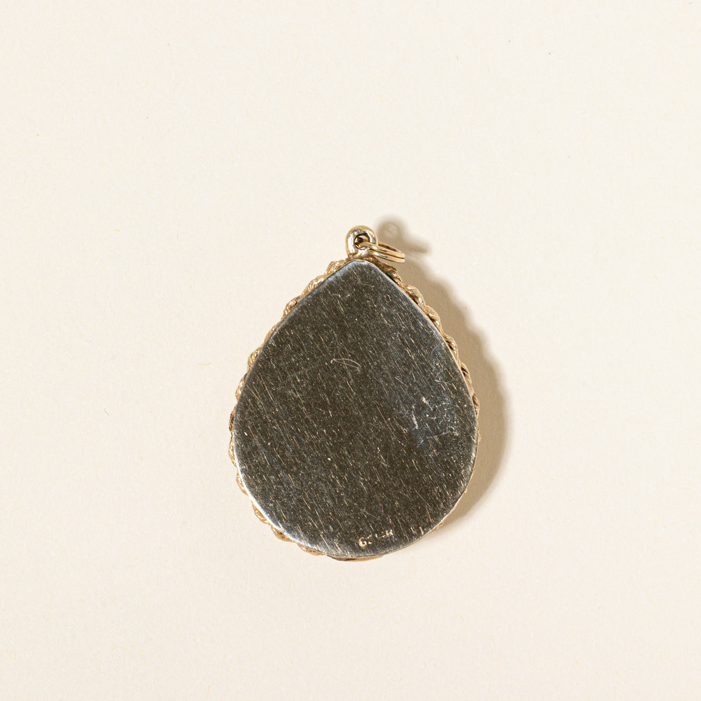 Purple Glass & Pearl Pear Shaped Pendant | 2.50ct