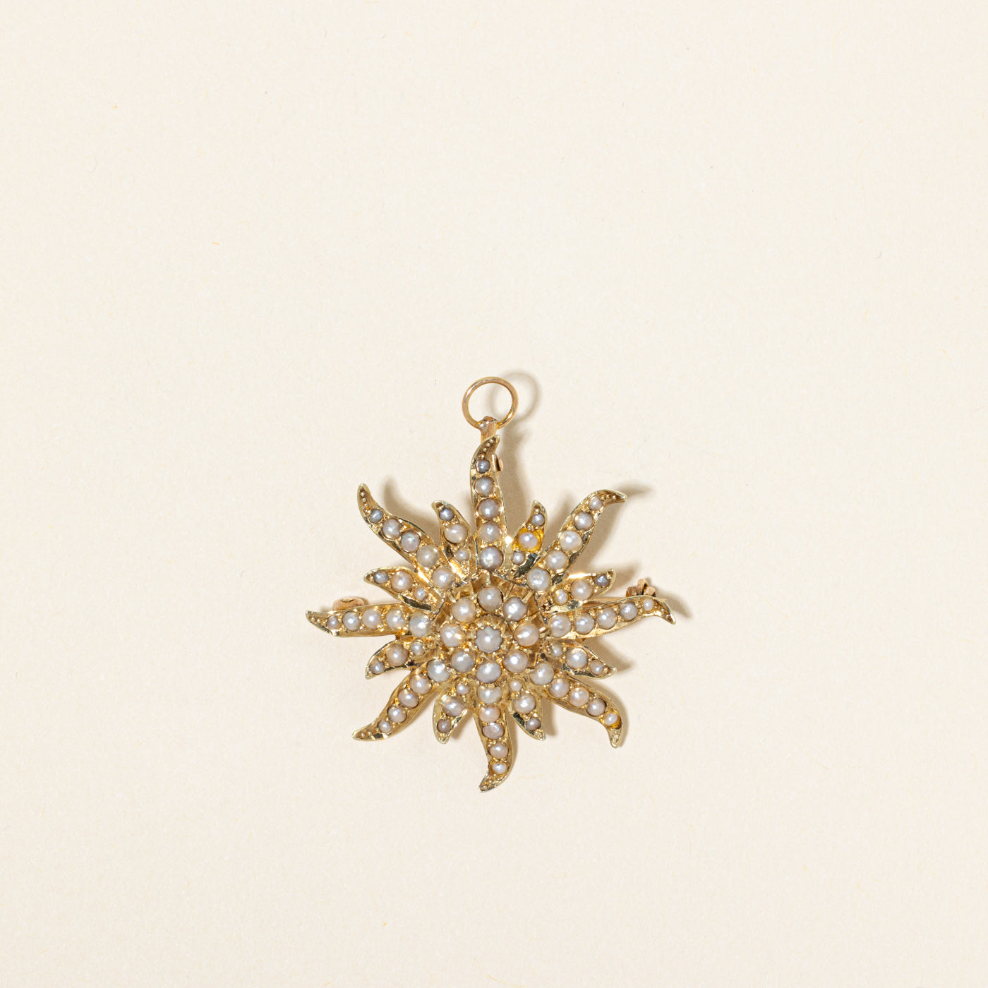 Late Victorian Seed Pearl Brooch & Pendant