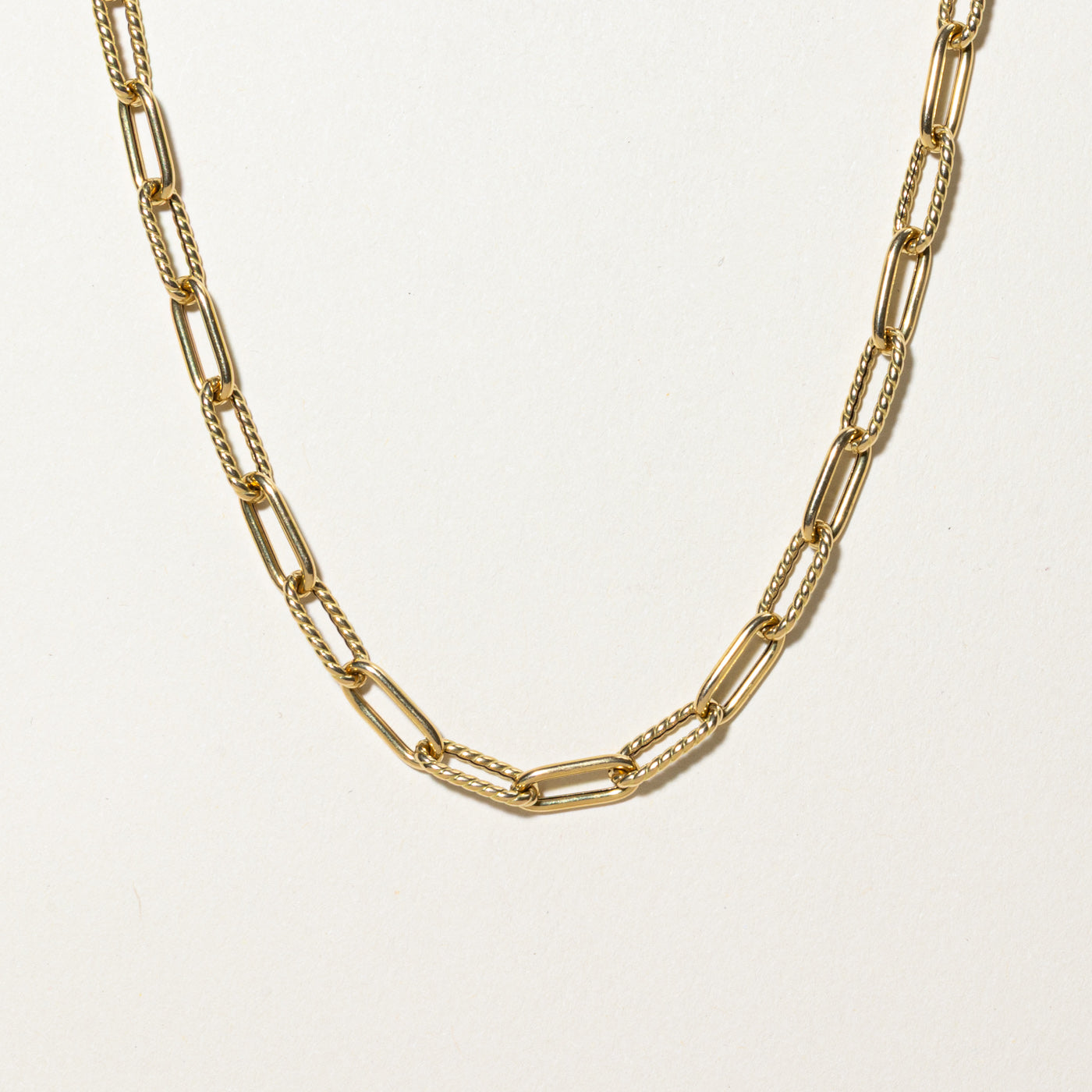 'Roberto Coin' Italian Paperclip Ruby Closure Chain | 0.02ct | 22"