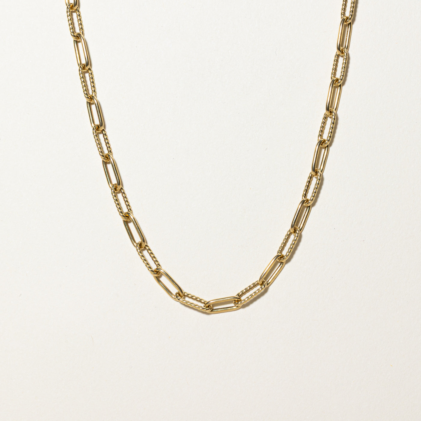 'Roberto Coin' Italian Paperclip Ruby Closure Chain | 0.02ct | 22"