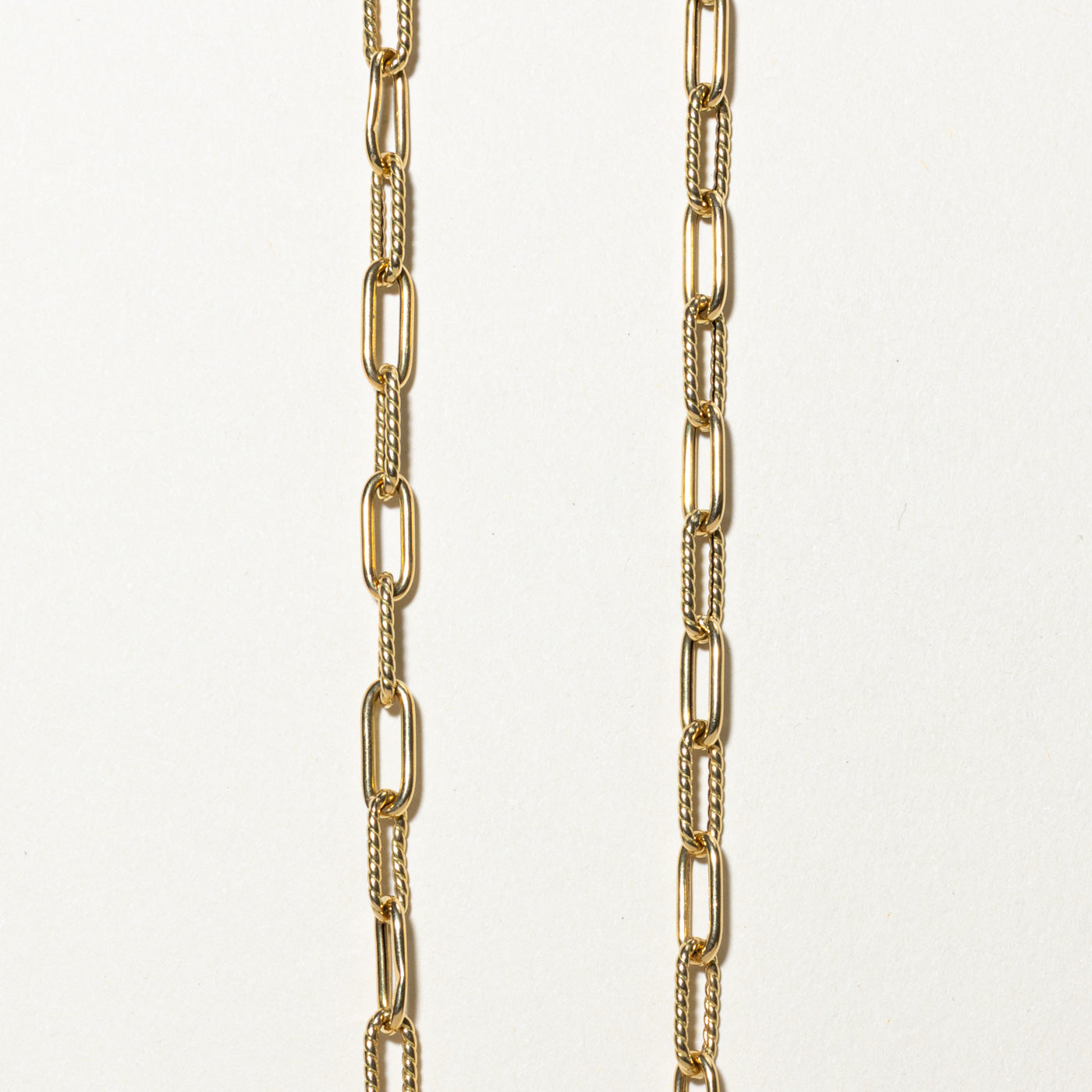 'Roberto Coin' Italian Paperclip Ruby Closure Chain | 0.02ct | 22"