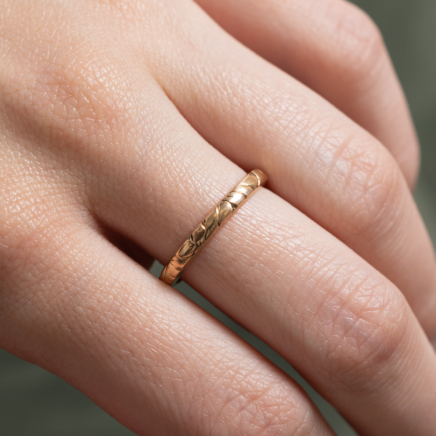 Antique 18k Yellow Gold Band | 2.65mm | SZ 7.25
