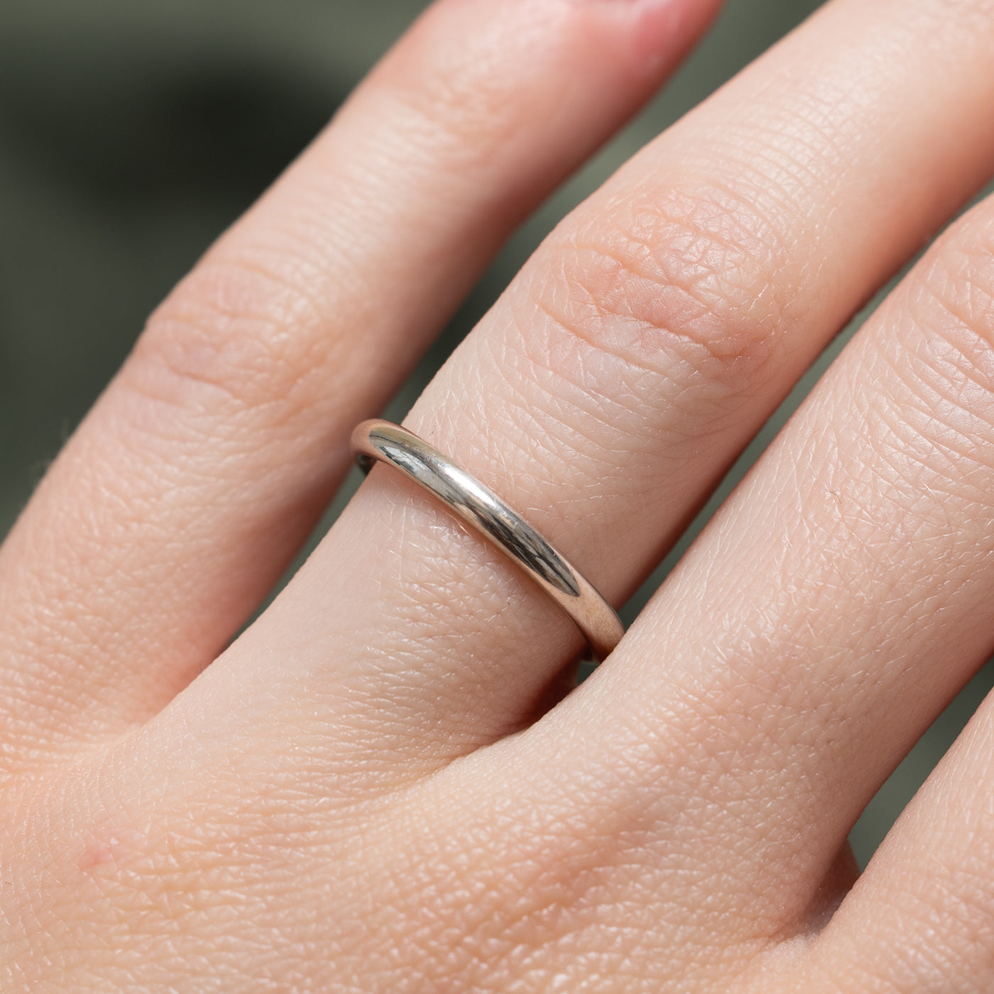 10k White Gold Band | 2.25mm | SZ 6