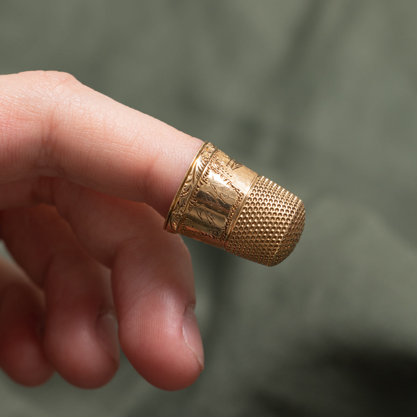 14k Yellow Gold Thimble
