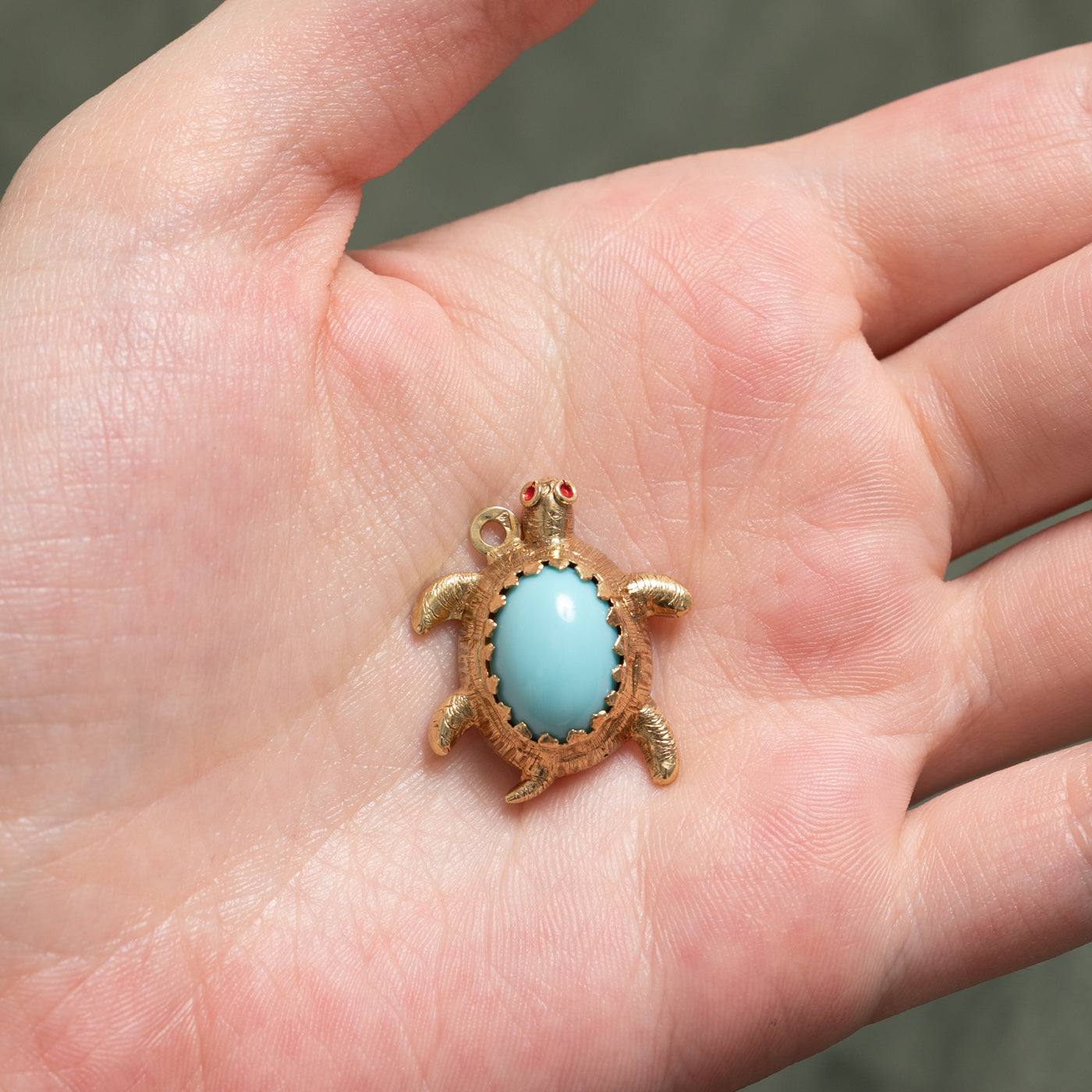 Turquoise Turtle Pendant | 4.00ct