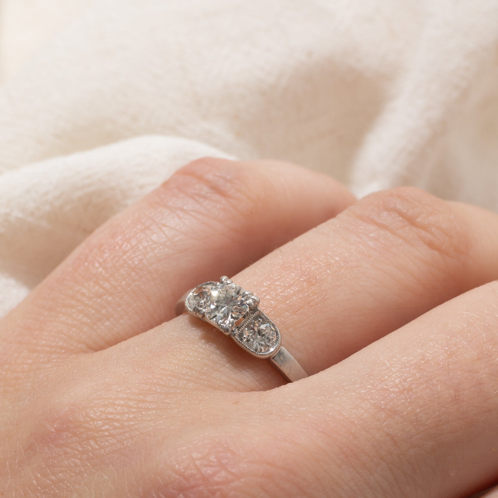 Three Stone Diamond Ring | 0.72ctw | SZ 7
