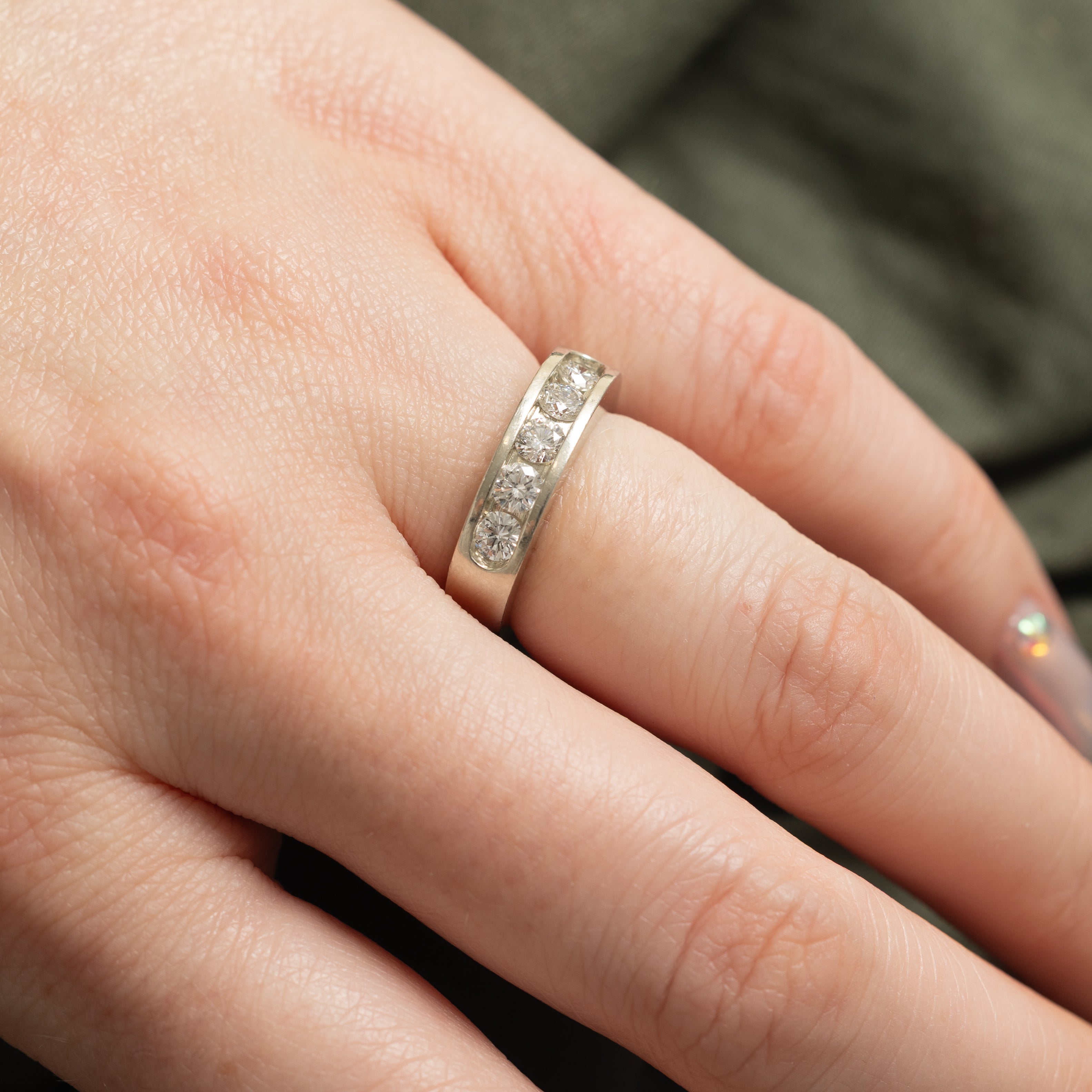 Five Stone Channel Set Diamond Band | 0.75ctw | SZ 4.5