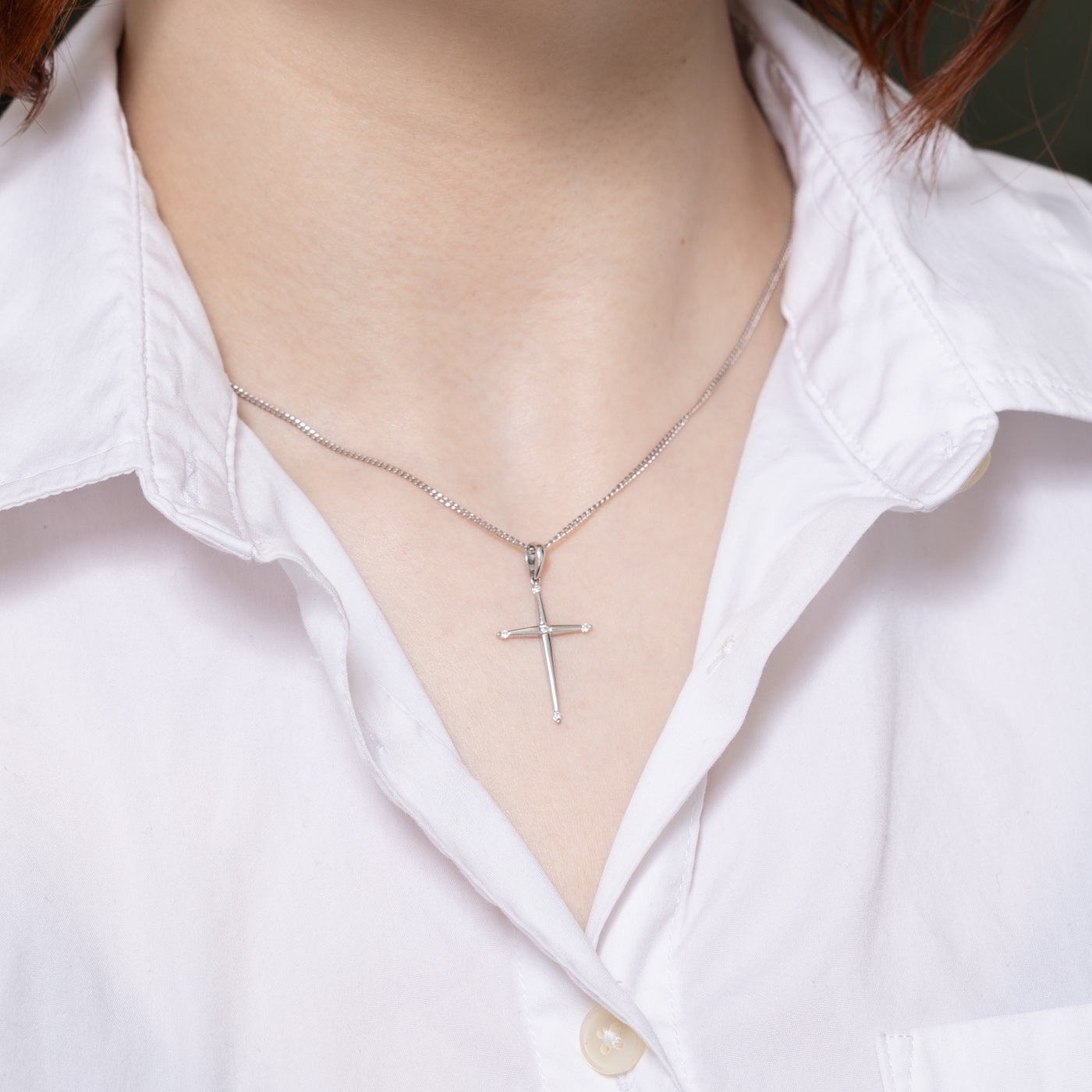 Diamond Cross Pendant | 0.05ctw