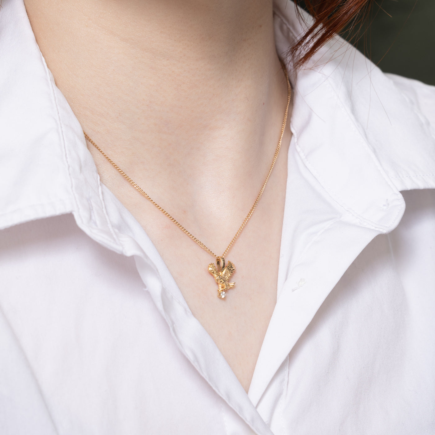 Diamond Eagle Pendant | 0.05ct