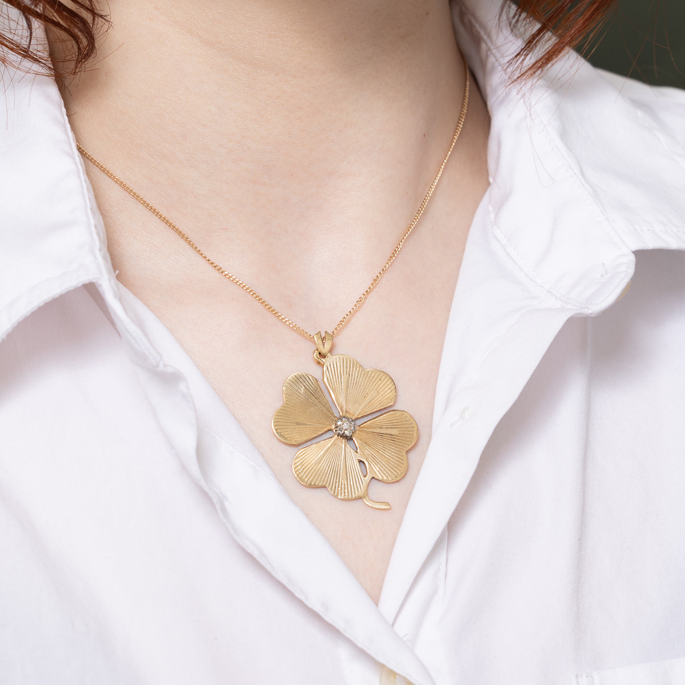 Diamond Four Leaf Clover Pendant | 0.08ctw