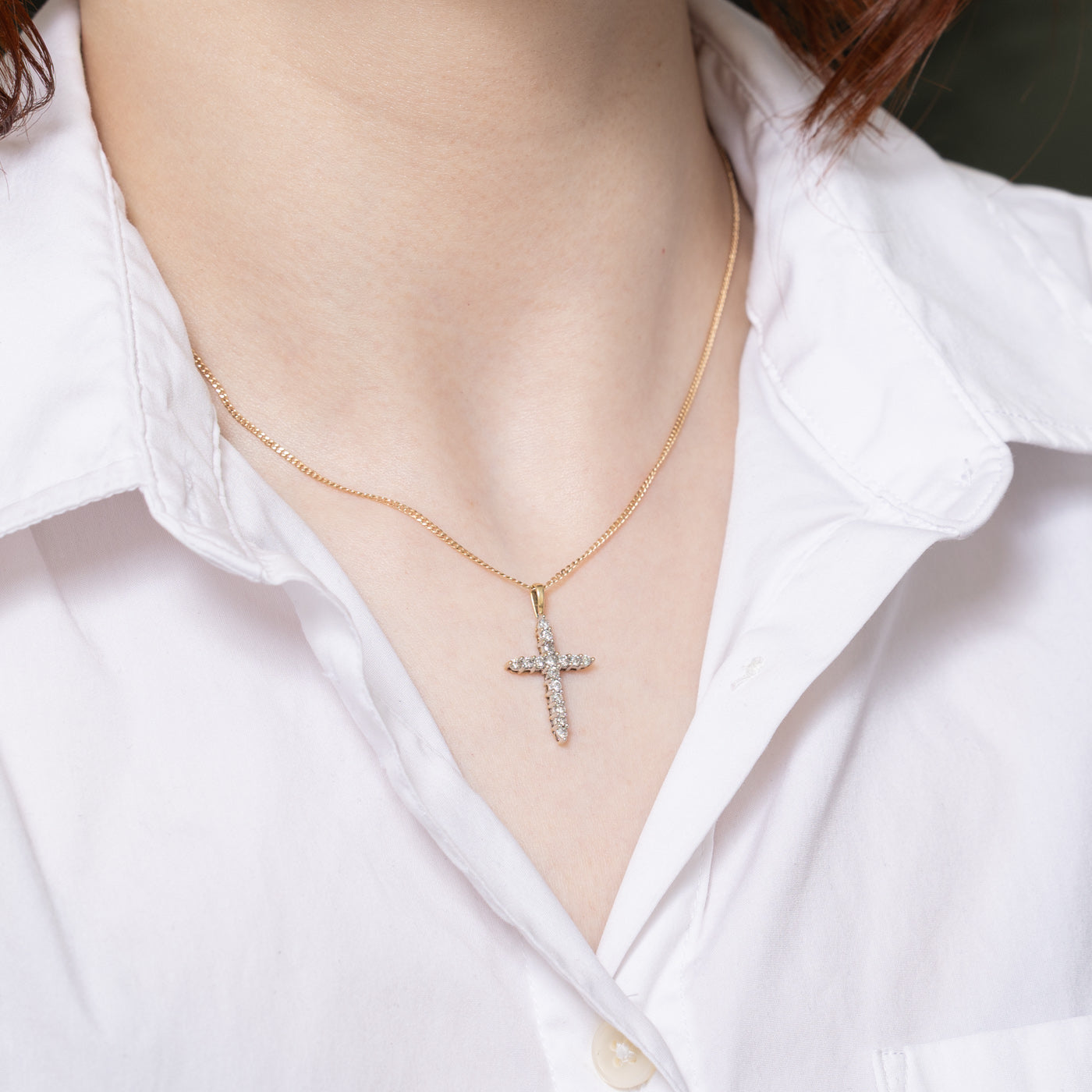 Diamond Cross Pendant | 0.40ctw