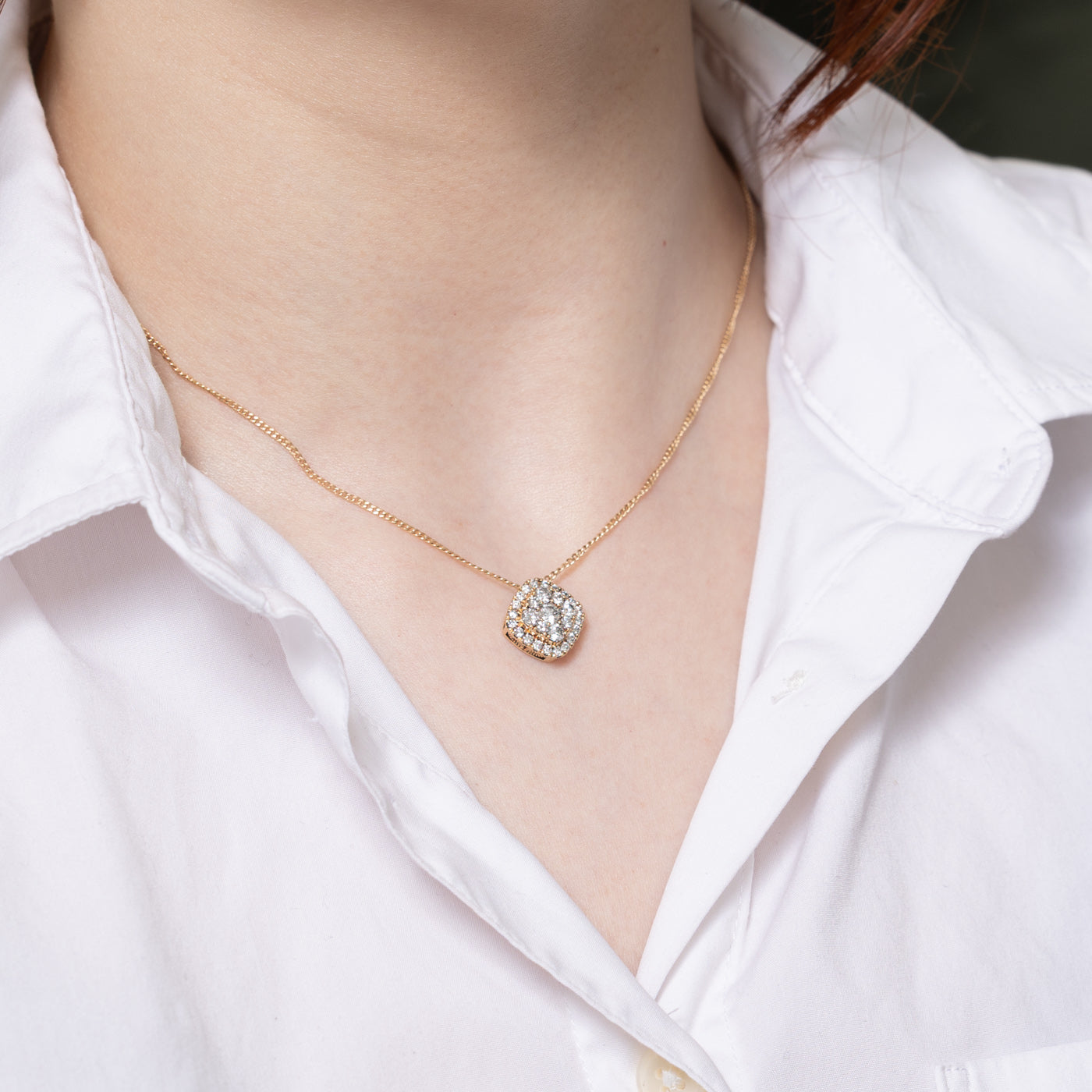 Diamond Cluster Pendant | 1.00ctw