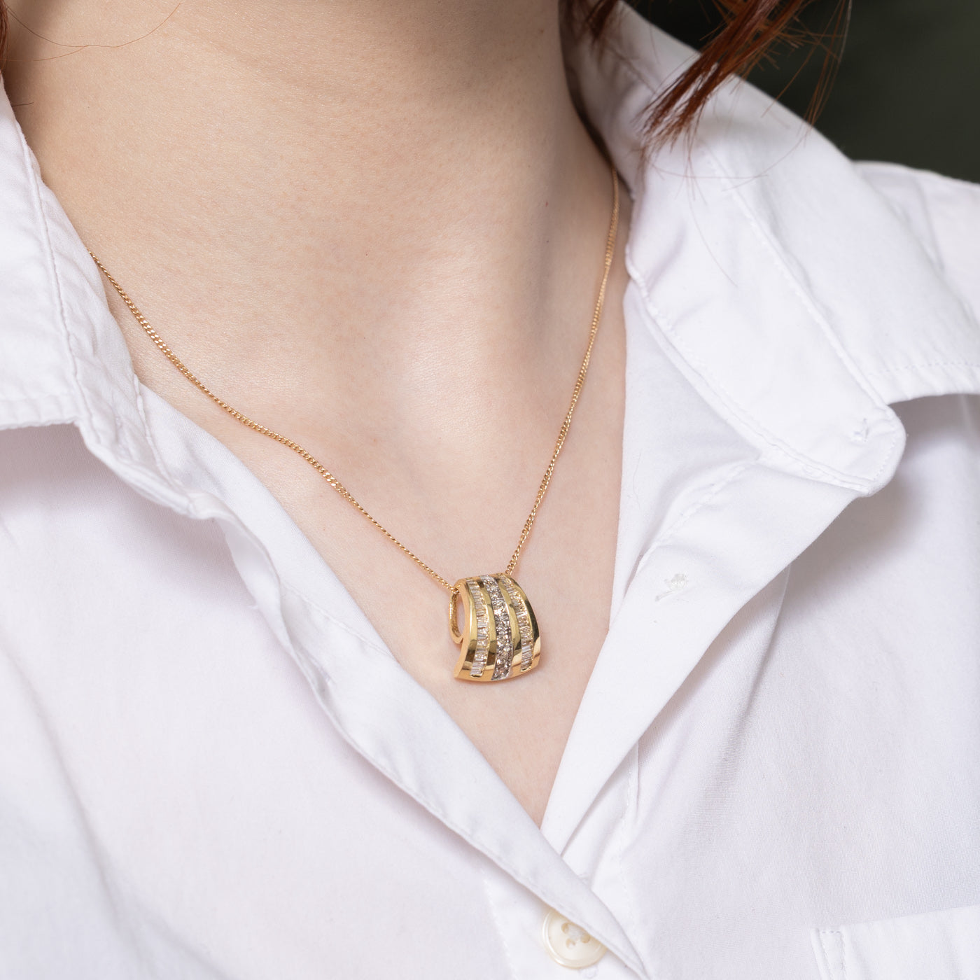 Diamond Multi Column Pendant | 0.75ctw