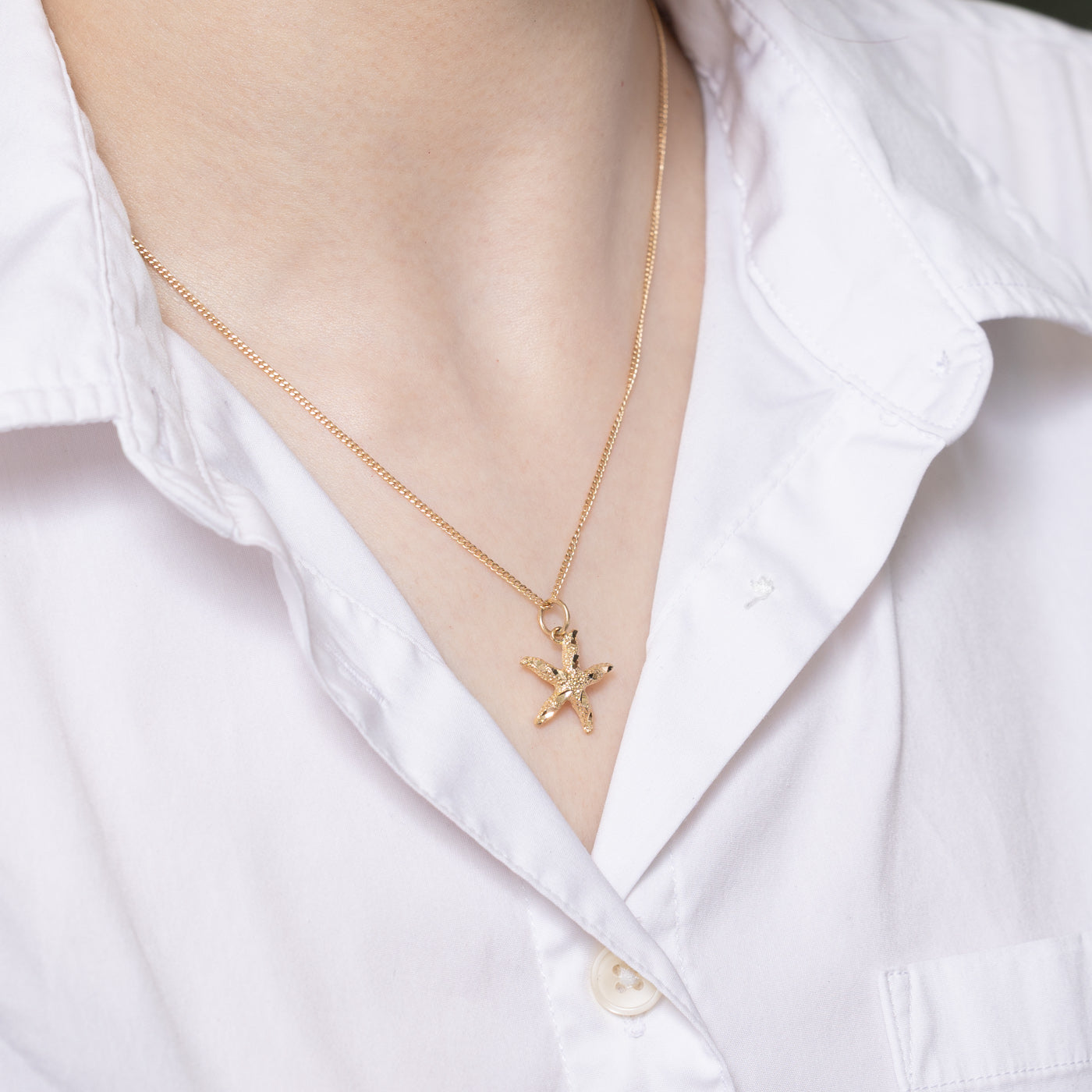 9K Yellow Gold Starfish Charm