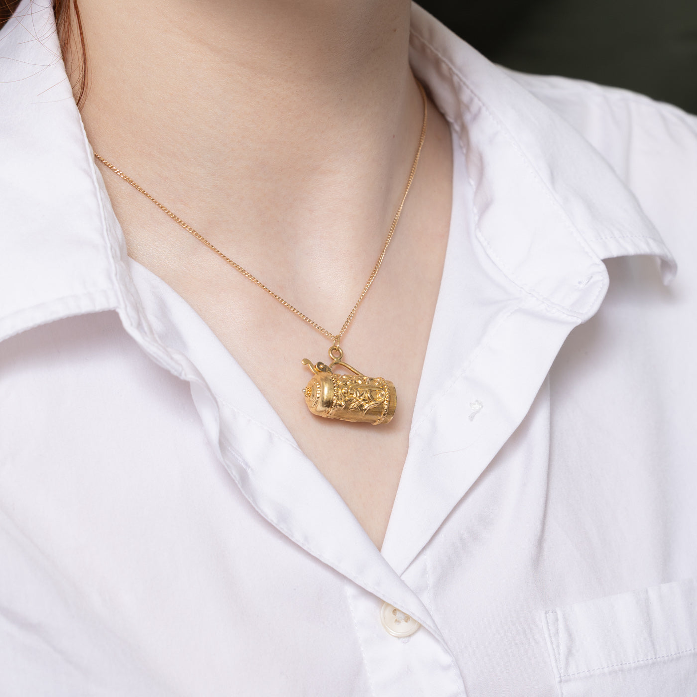 18K Yellow Gold Beer Stein Charm
