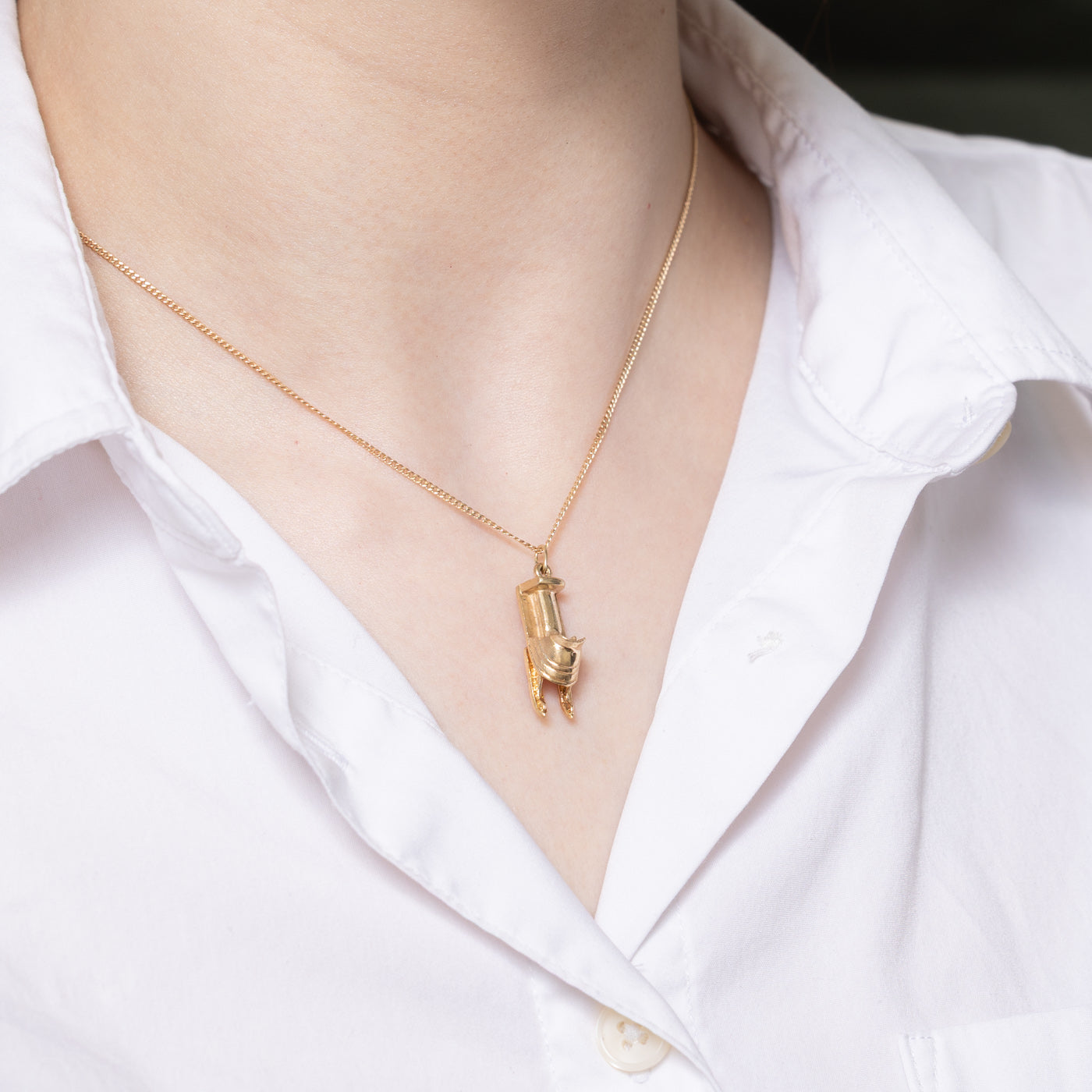 10K Yellow Gold Sled Charm