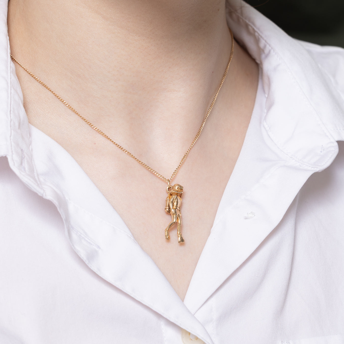 10K Yellow Gold Scuba Diver Charm