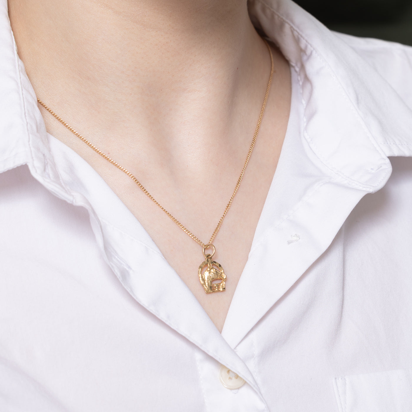 10K Yellow Gold Horse Charm