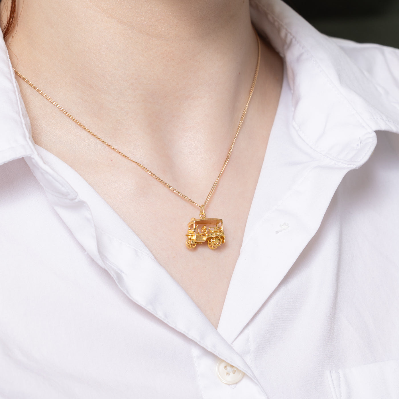 18K Yellow Gold Tricycle Charm