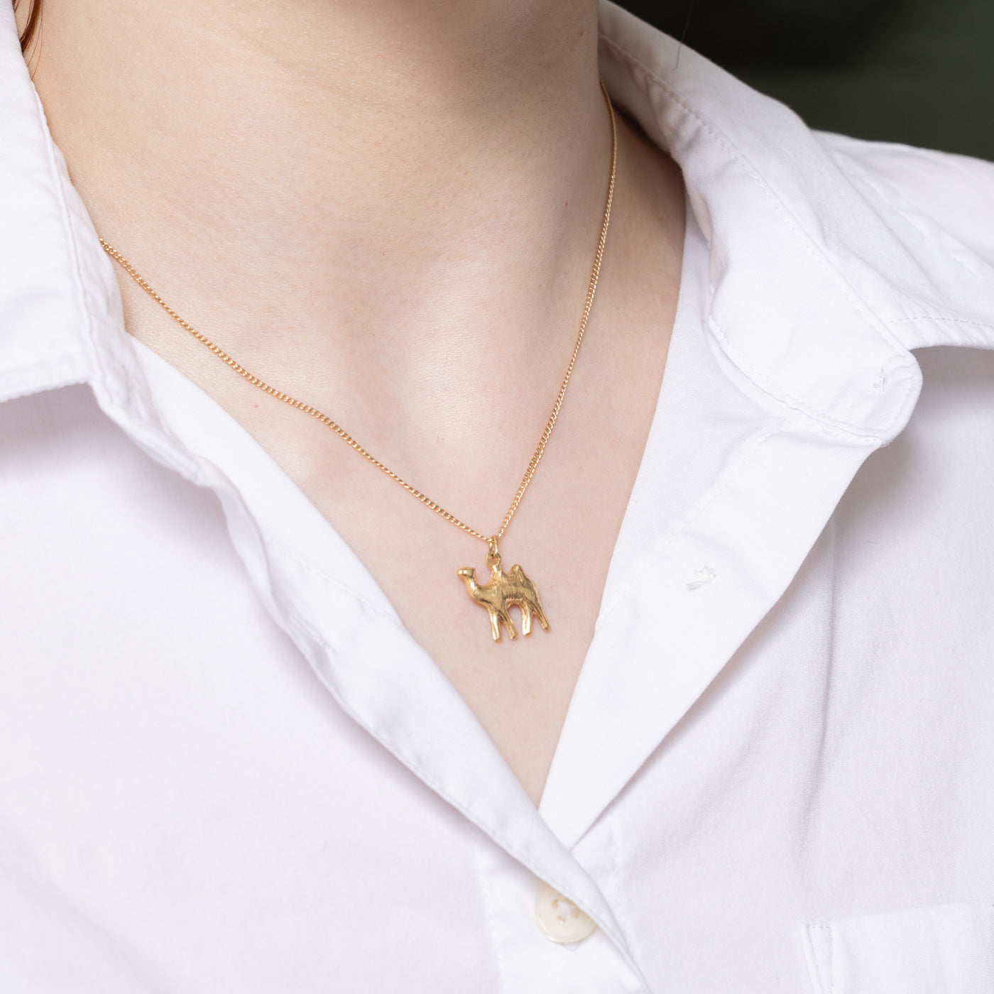 18K Yellow Gold Camel Charm