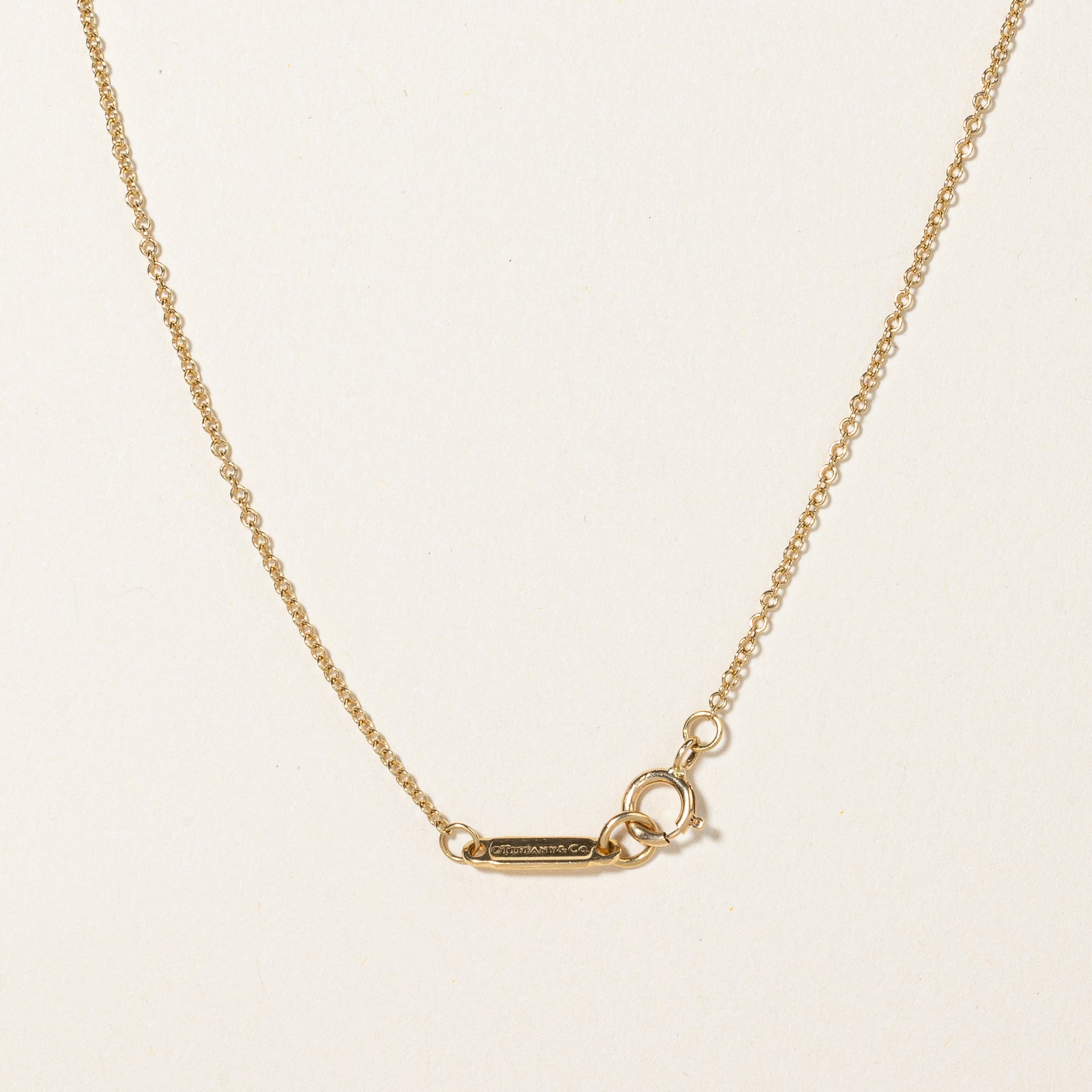 'Tiffany & Co' Diamond Atlas Pendant & 18k Necklace | 0.30ctw | 16" |