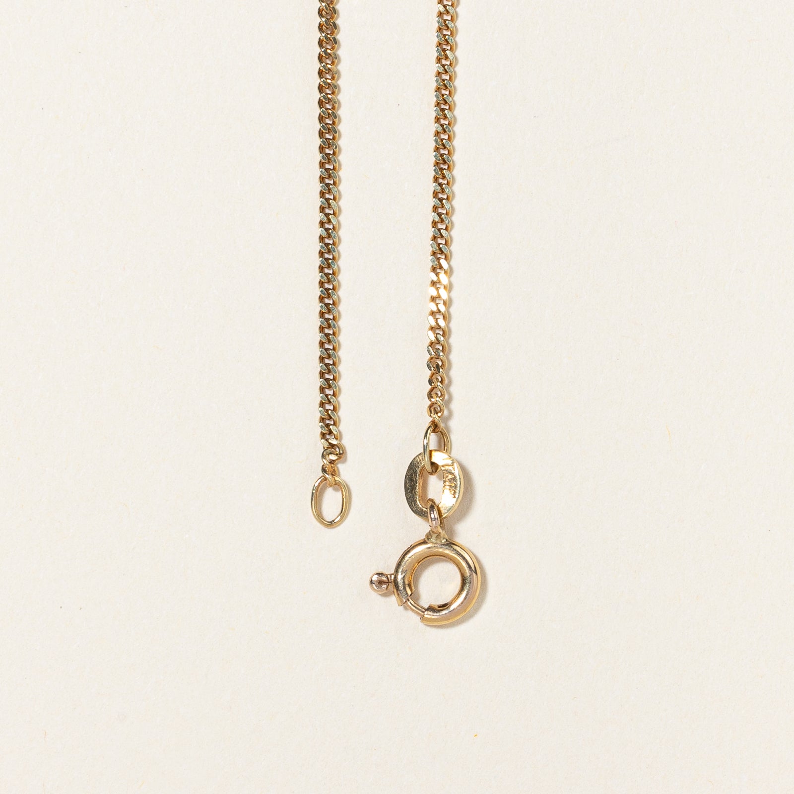 14k Yellow Gold Arrow Pendant Choker | 15" |