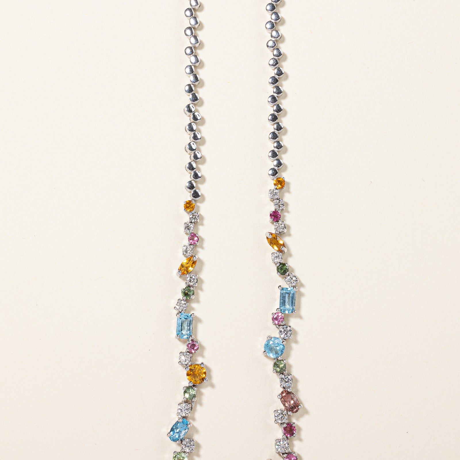 Collier pendentif multi-pierres | 8,37 ct | 43 cm |