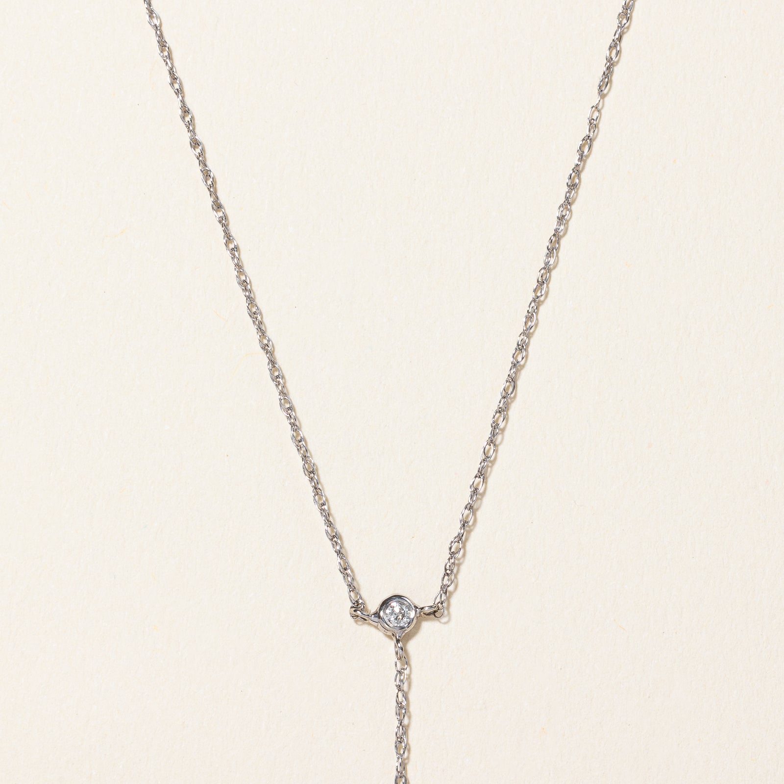 Diamond Guitar Drop Pendant Necklace | 0.06ctw | 16" |