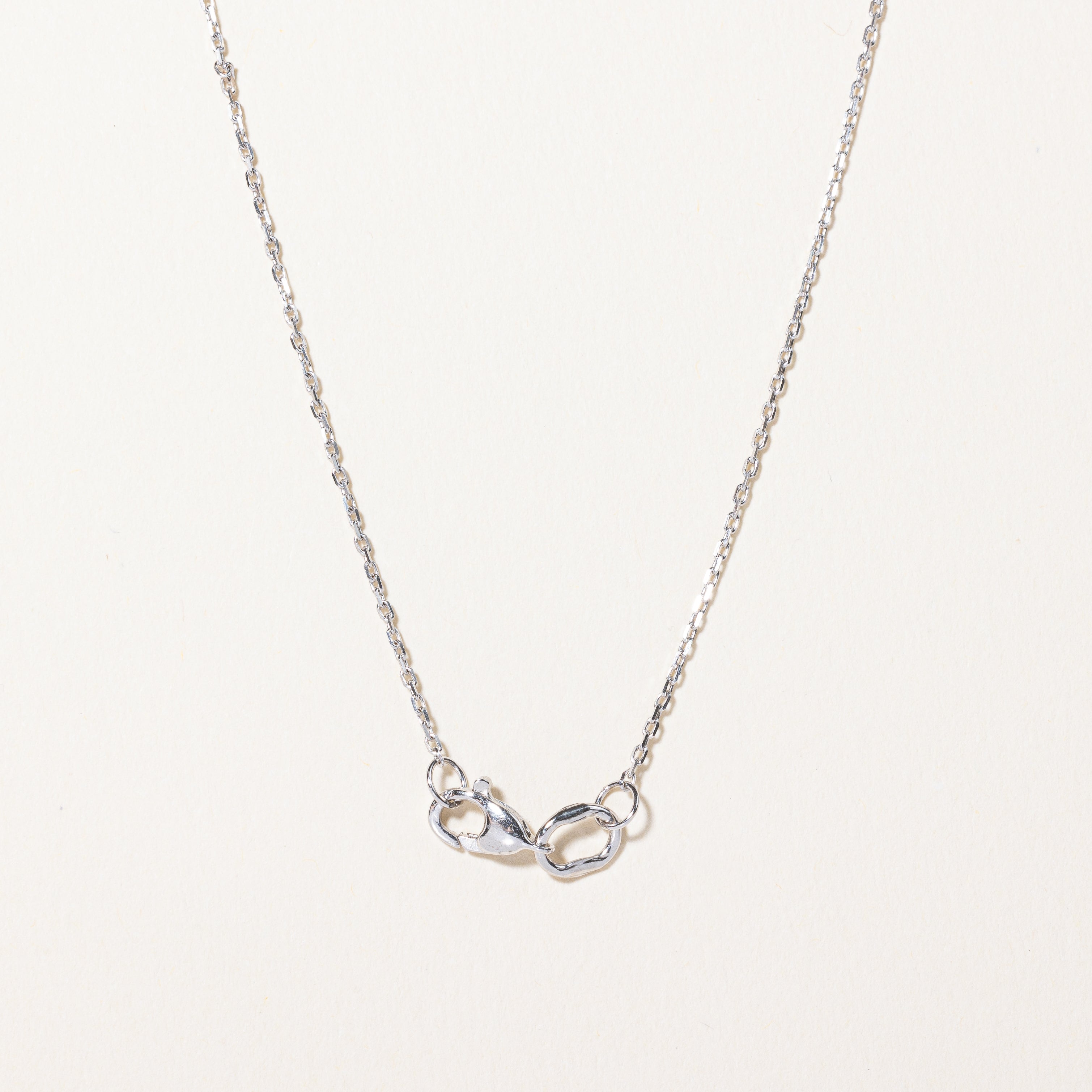 Hematite & Diamond Pendant Necklace | 1.80ct, 0.03ctw | 16" |