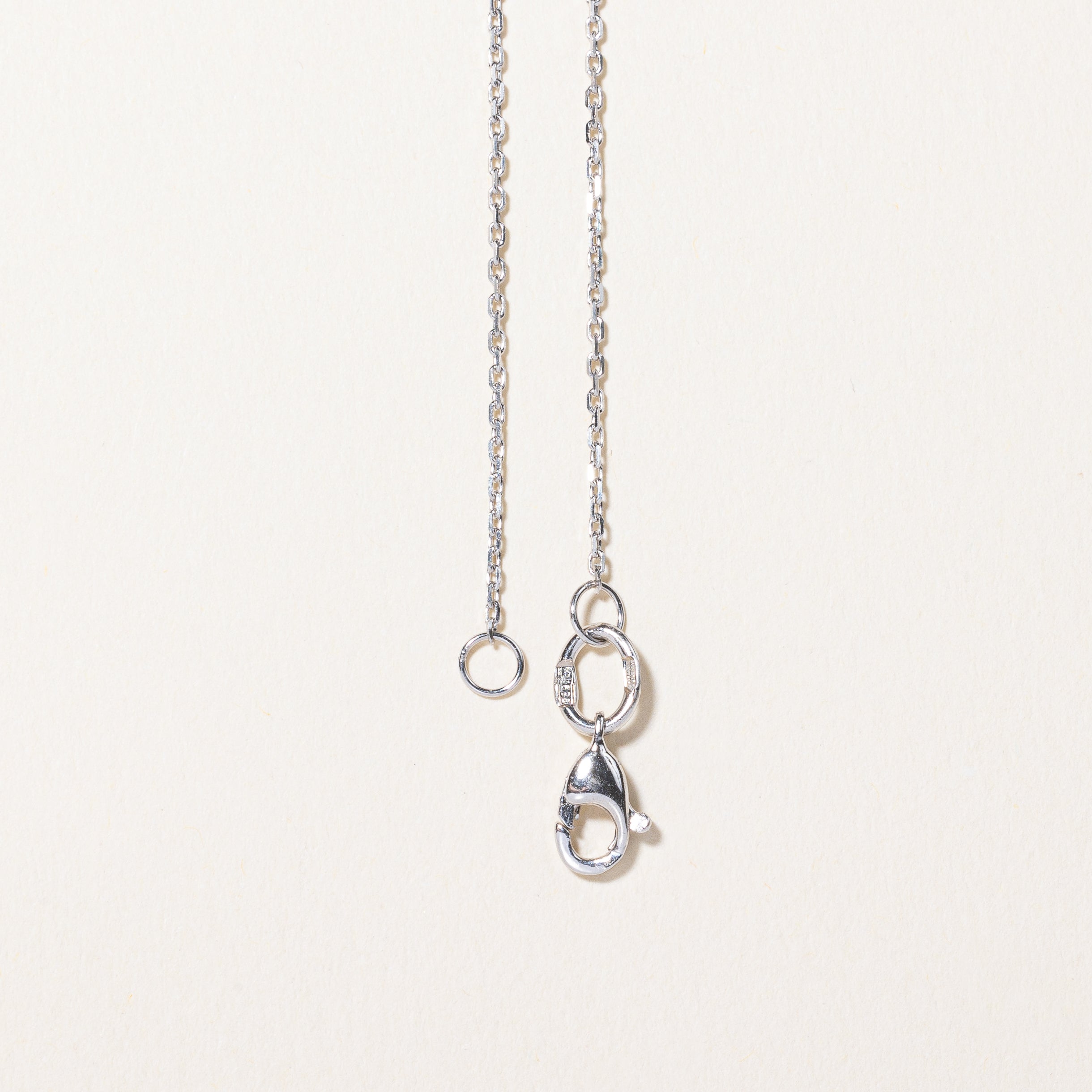 Hematite & Diamond Pendant Necklace | 1.80ct, 0.03ctw | 16" |