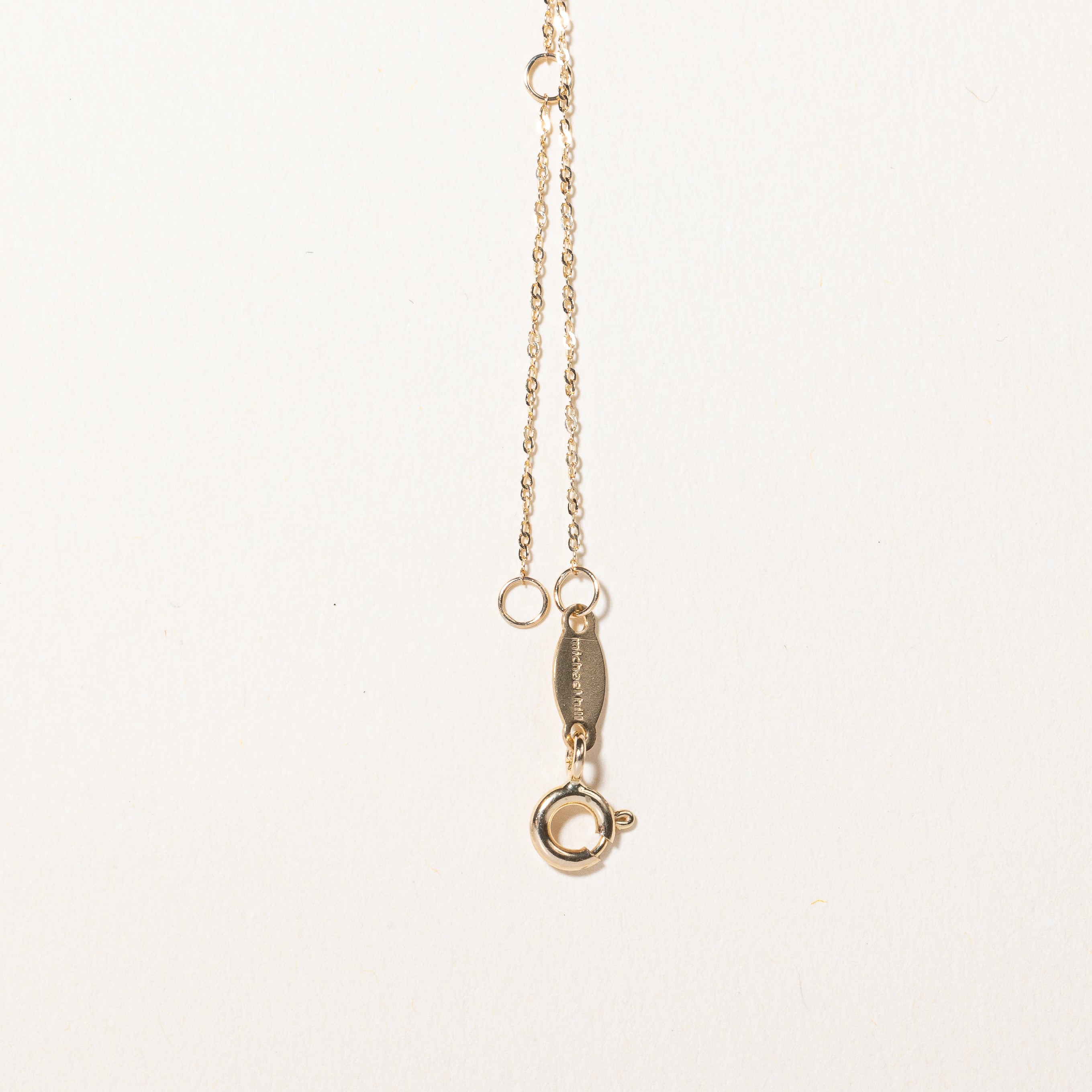 Collier pendentif en rubis synthétique et diamant naturel | 0,70 ct, 0,04 ct au total | 45,7 cm (18 po) |