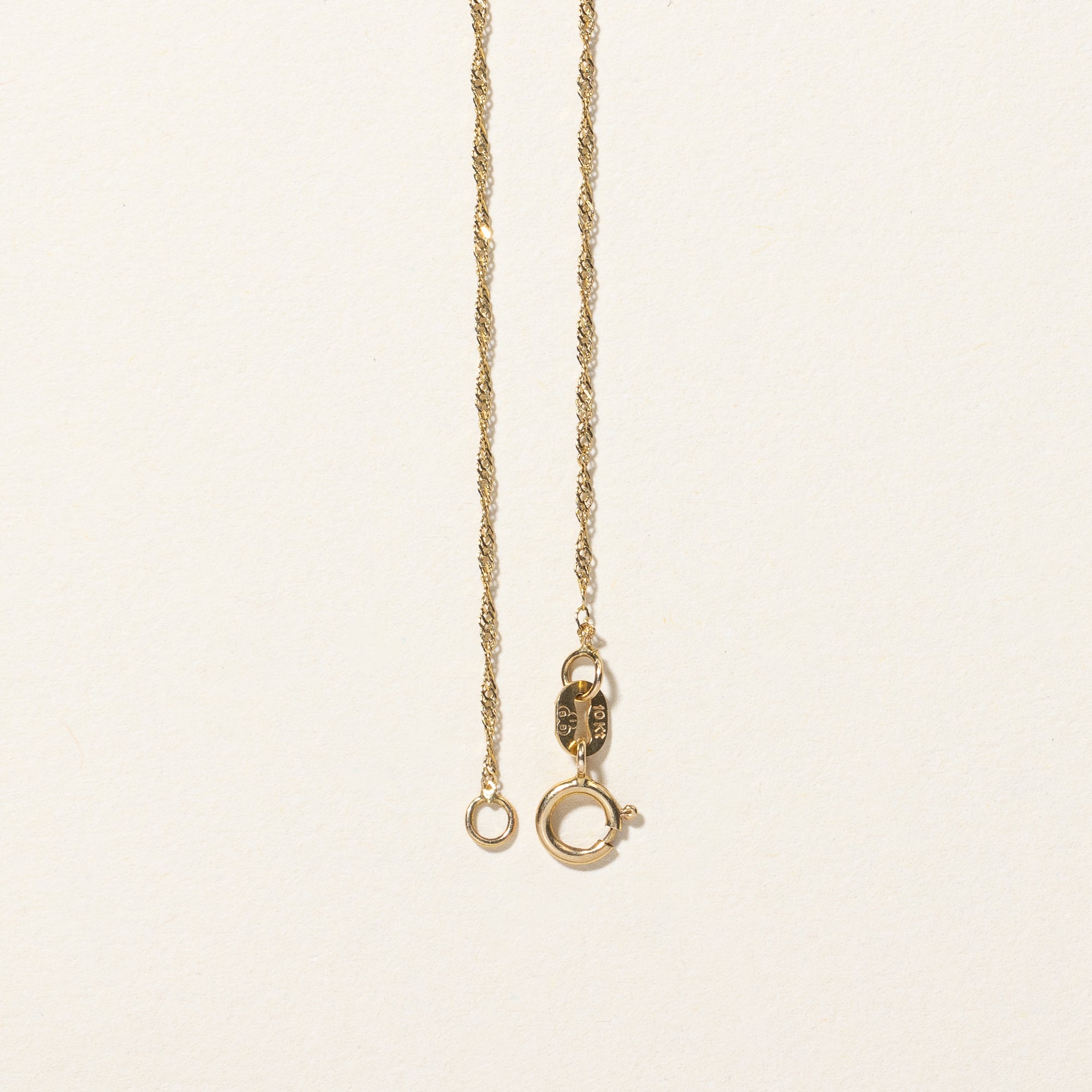 10k Yellow Gold Heart Pendant & Necklace | 16" |