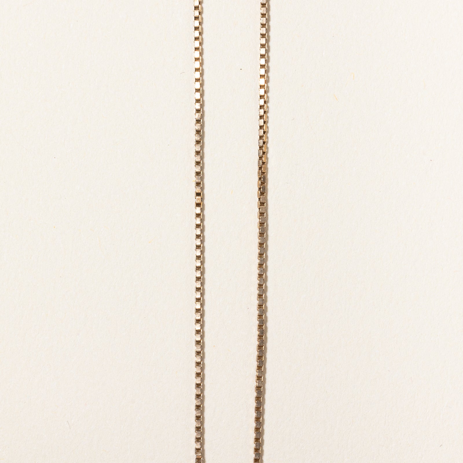 Yellow Gold Thin Box Link Chain | 23" |