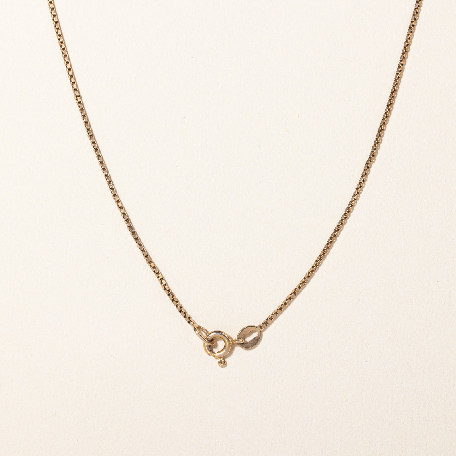 Yellow Gold Thin Box Link Chain | 23" |