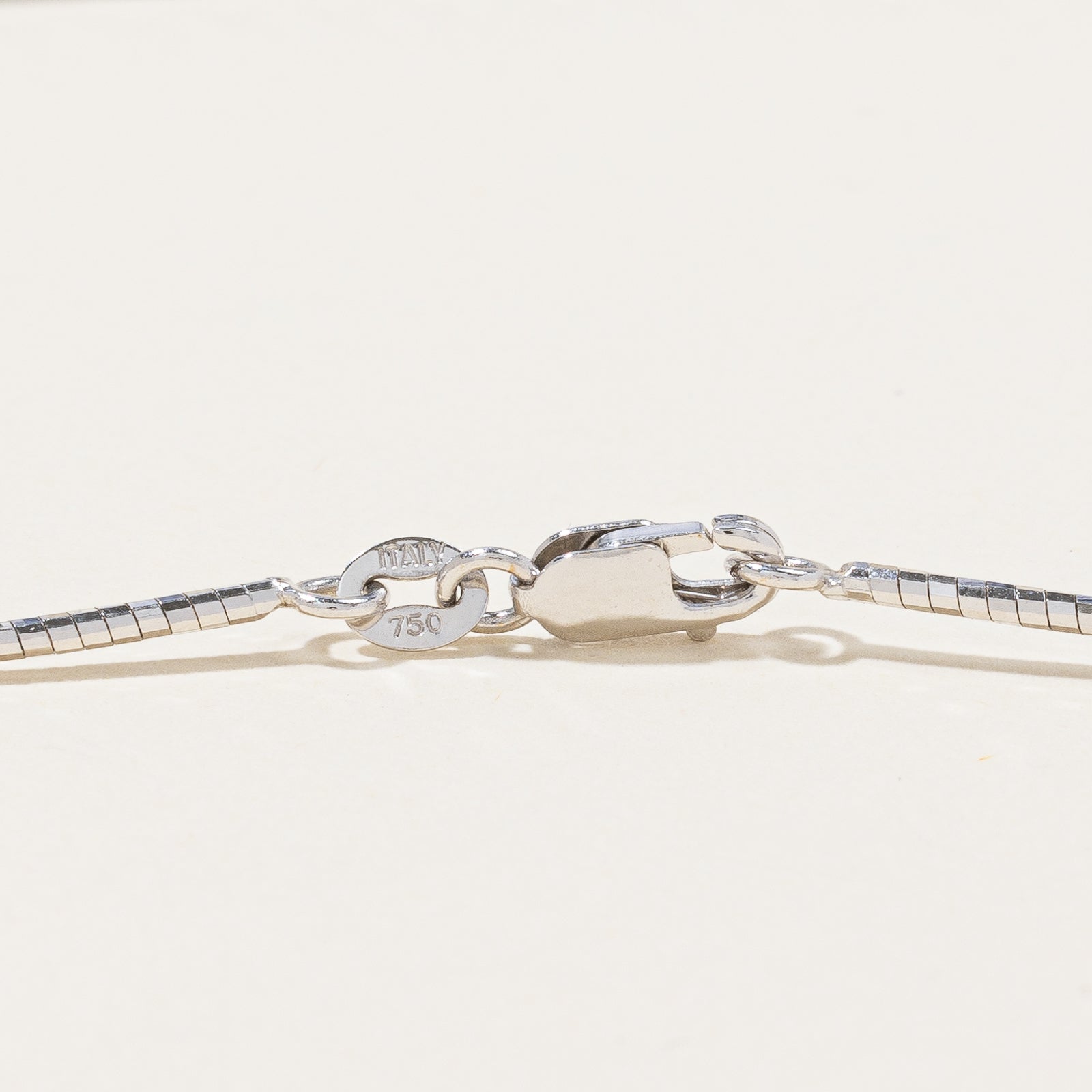 18k White Gold Choker Chain | 15" |