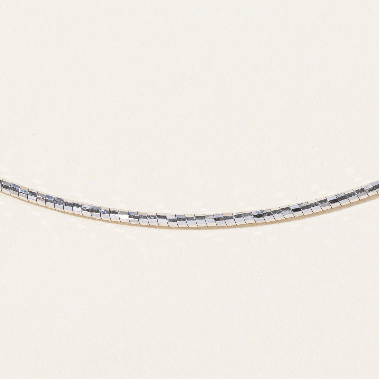 18k White Gold Choker Chain | 15" |