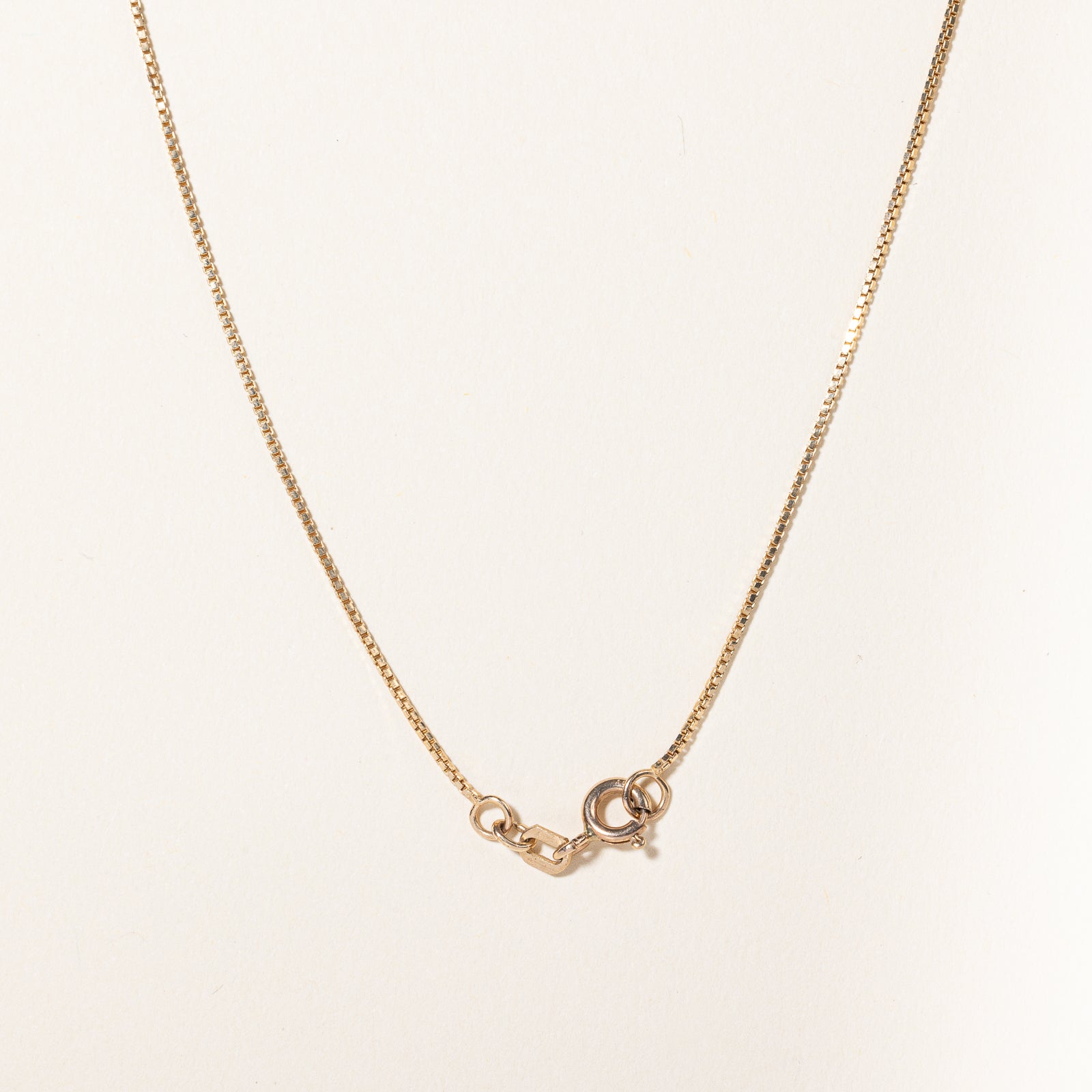 10k Yellow Gold Box Link Chain | 18" |
