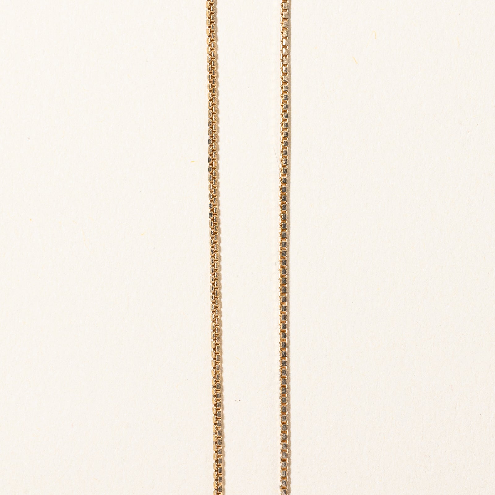 10k Yellow Gold Box Link Chain | 18" |