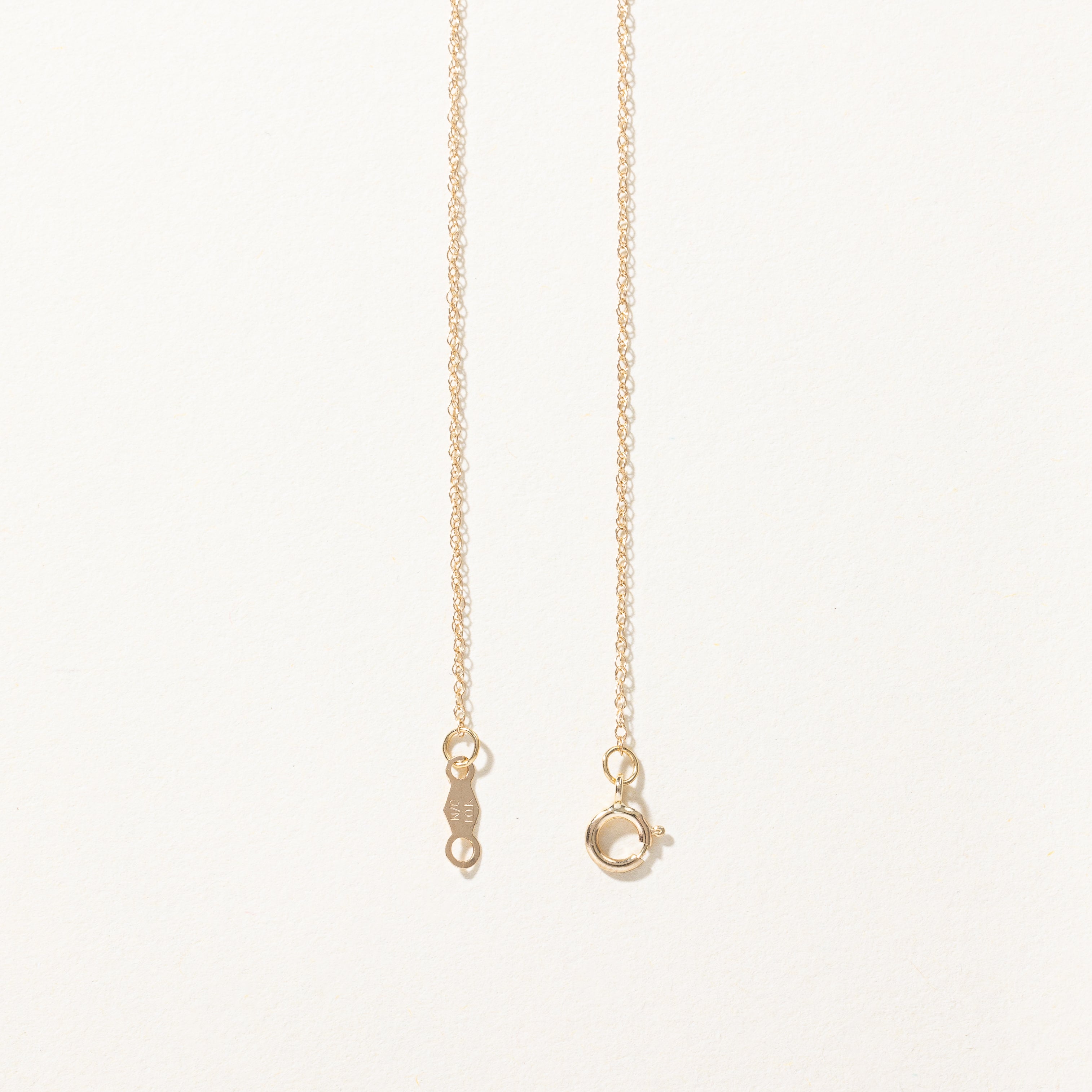 Chaîne corde en or 10 carats 100 Ways | 40 cm