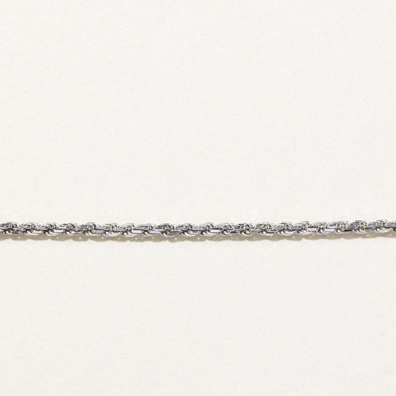 14k White Gold Rope Chain | 16" |
