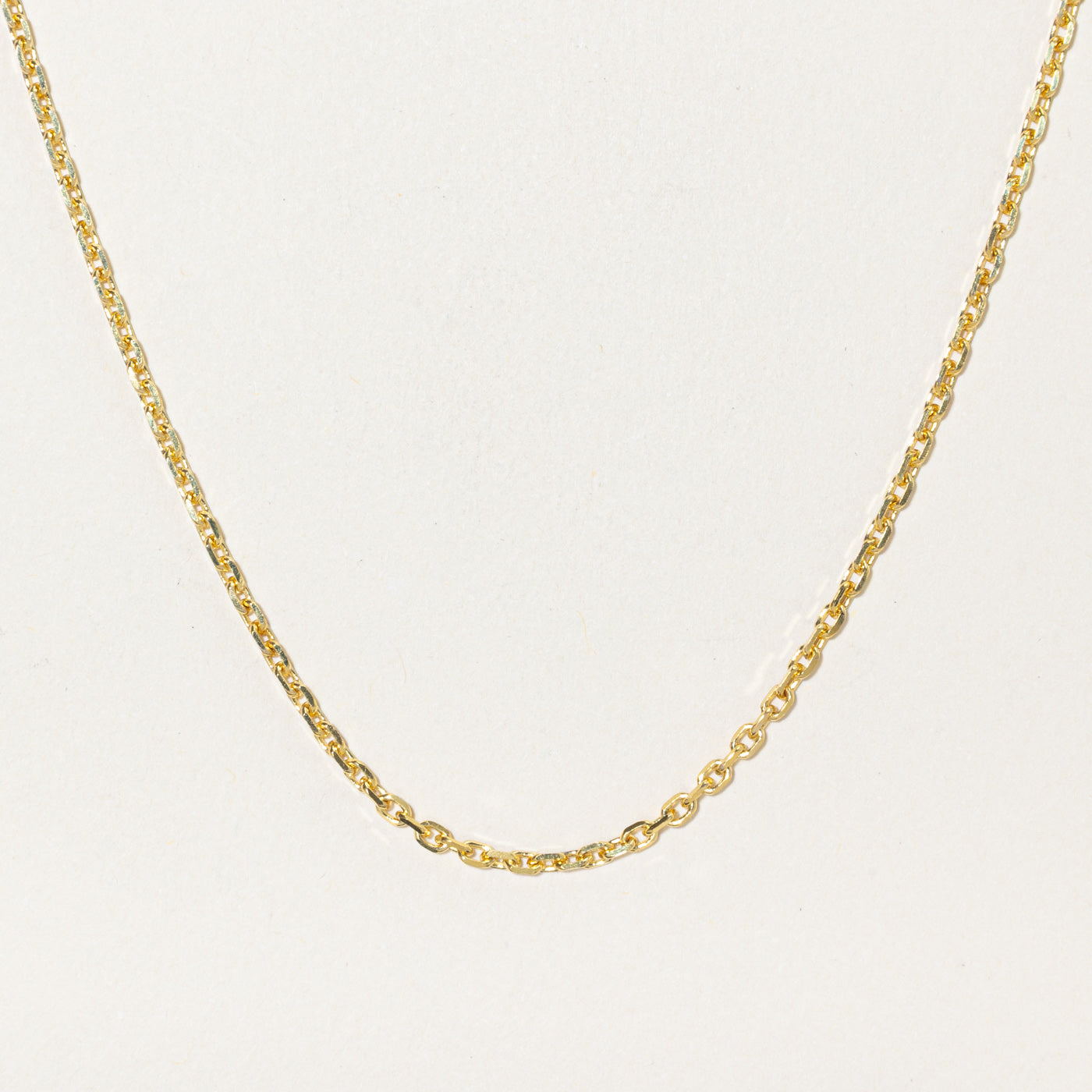 10k Yellow Gold Cable Link Chain | 23"