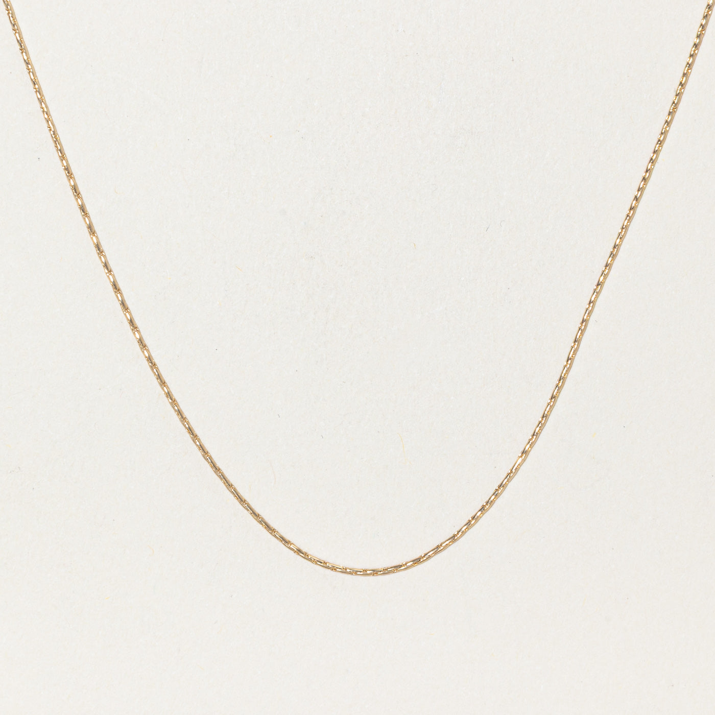 Canadian 10k Yellow Gold Barleycorn Chain | 23"