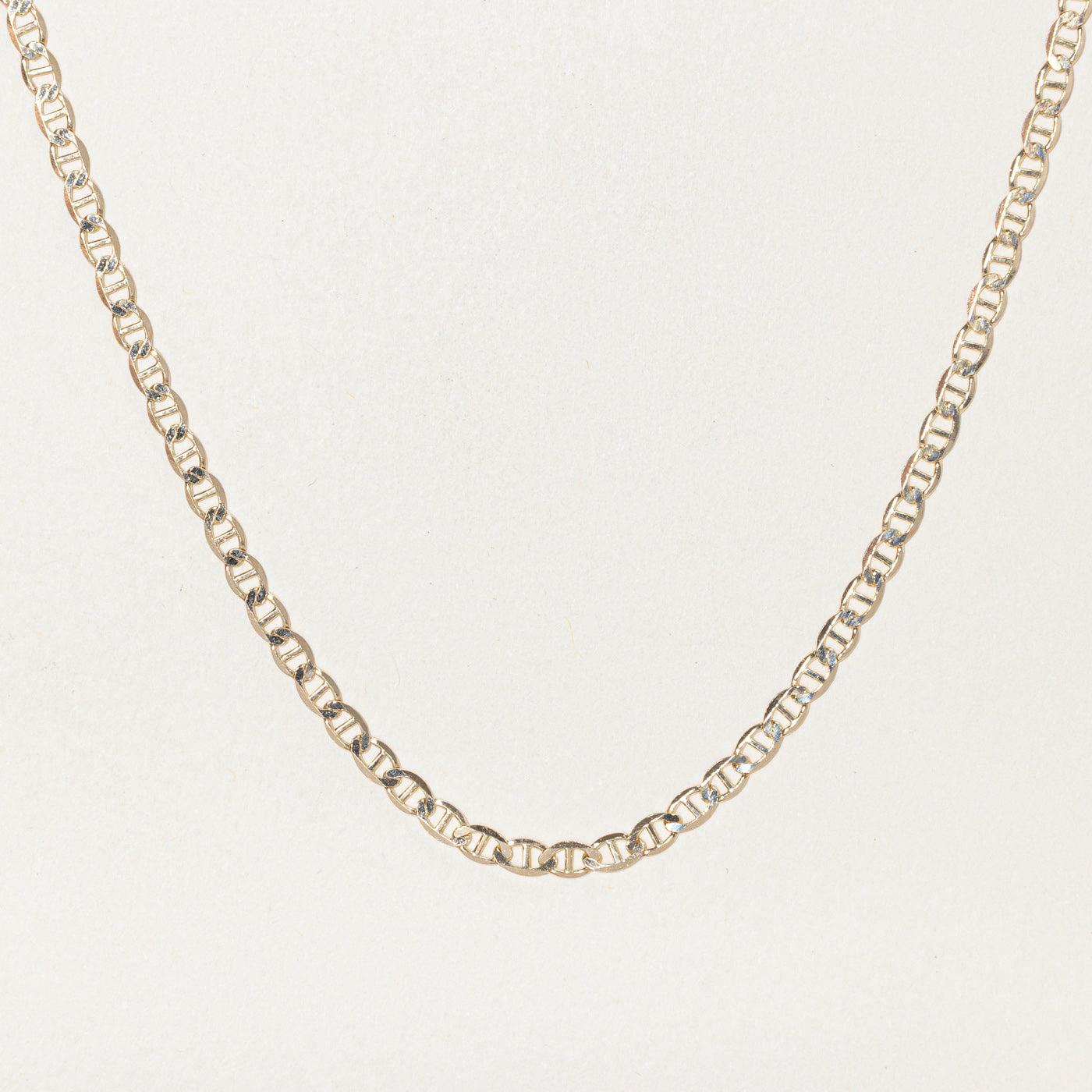 10k Yellow Gold Anchor Chain | 22"