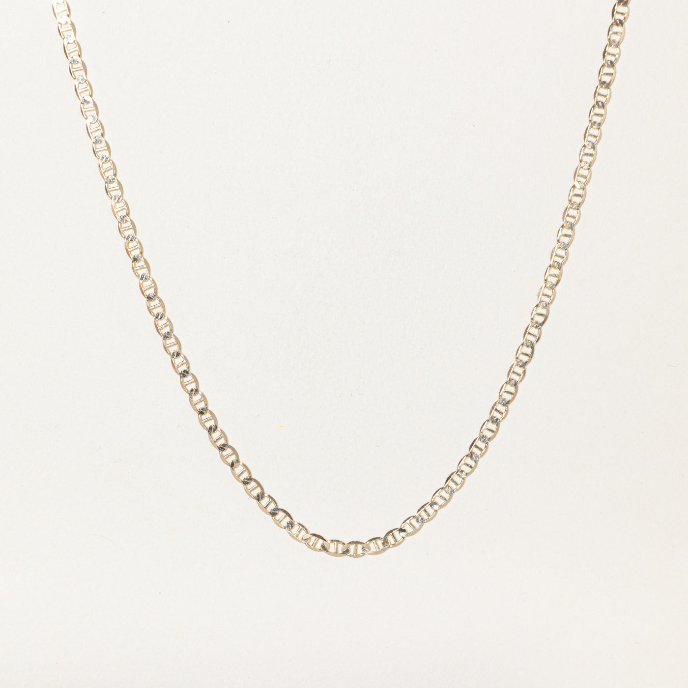 10k Yellow Gold Anchor Chain | 22"