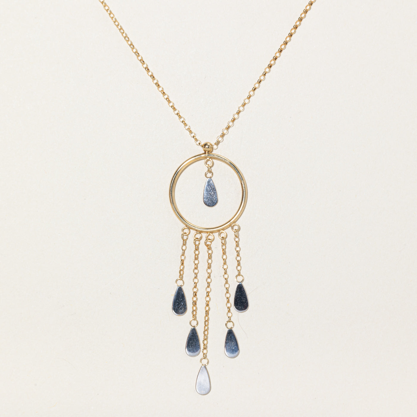 10k Dreamcatcher Pendant Necklace | 17"